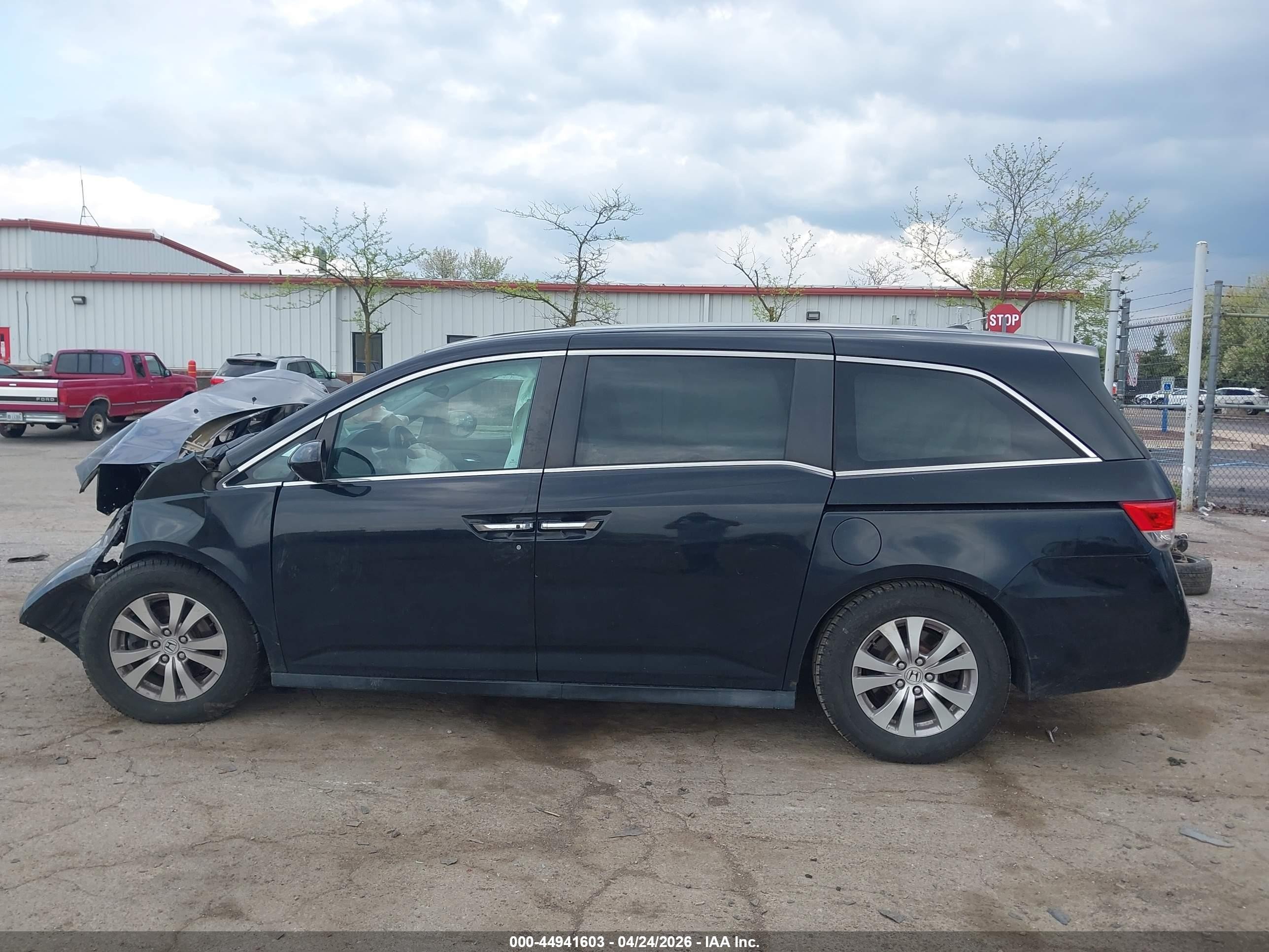 2014 Honda Odyssey Ex-l Black vin: 5FNRL5H68EB072156