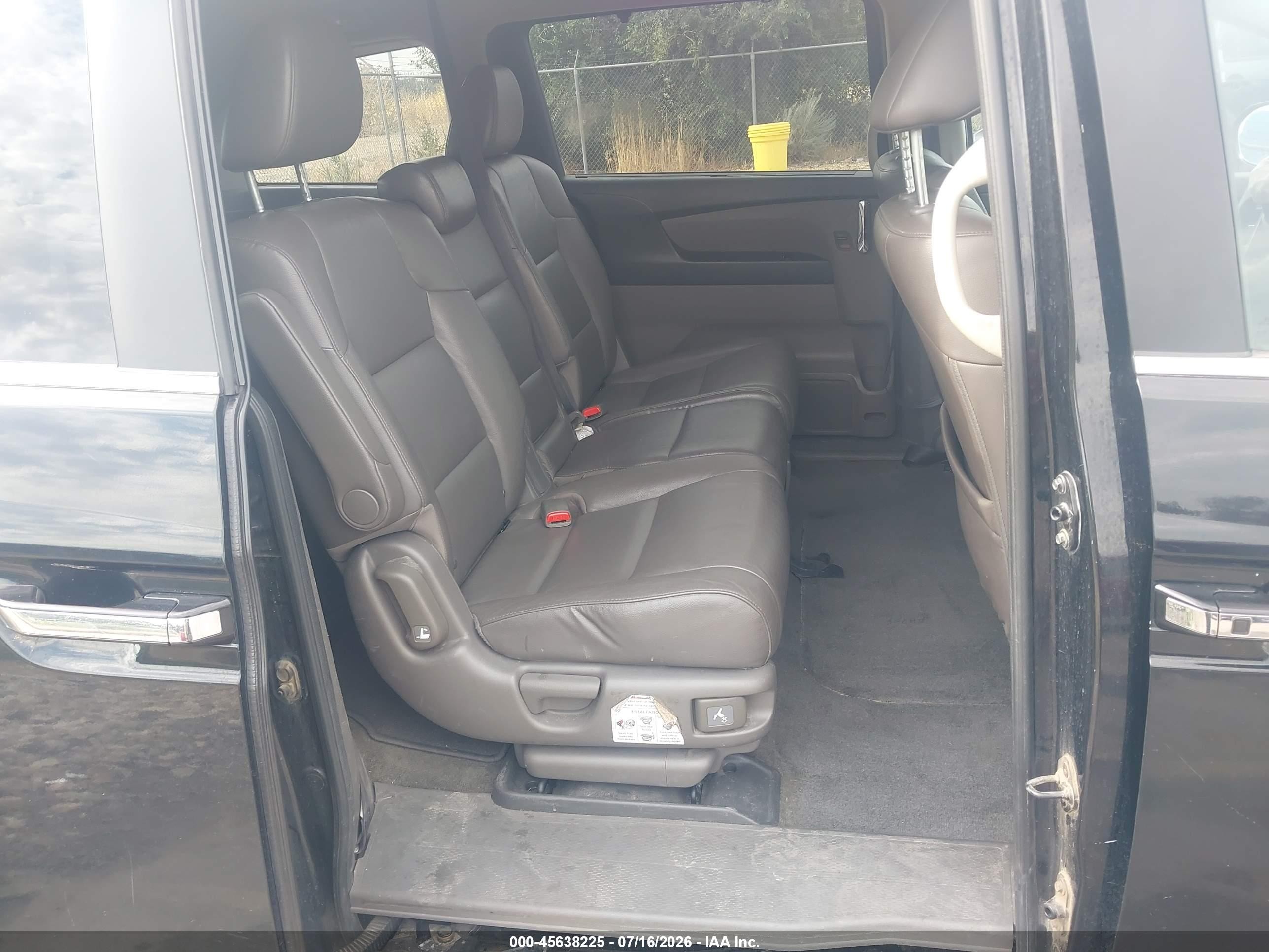 2014 Honda Odyssey Ex-l Black vin: 5FNRL5H68EB076840