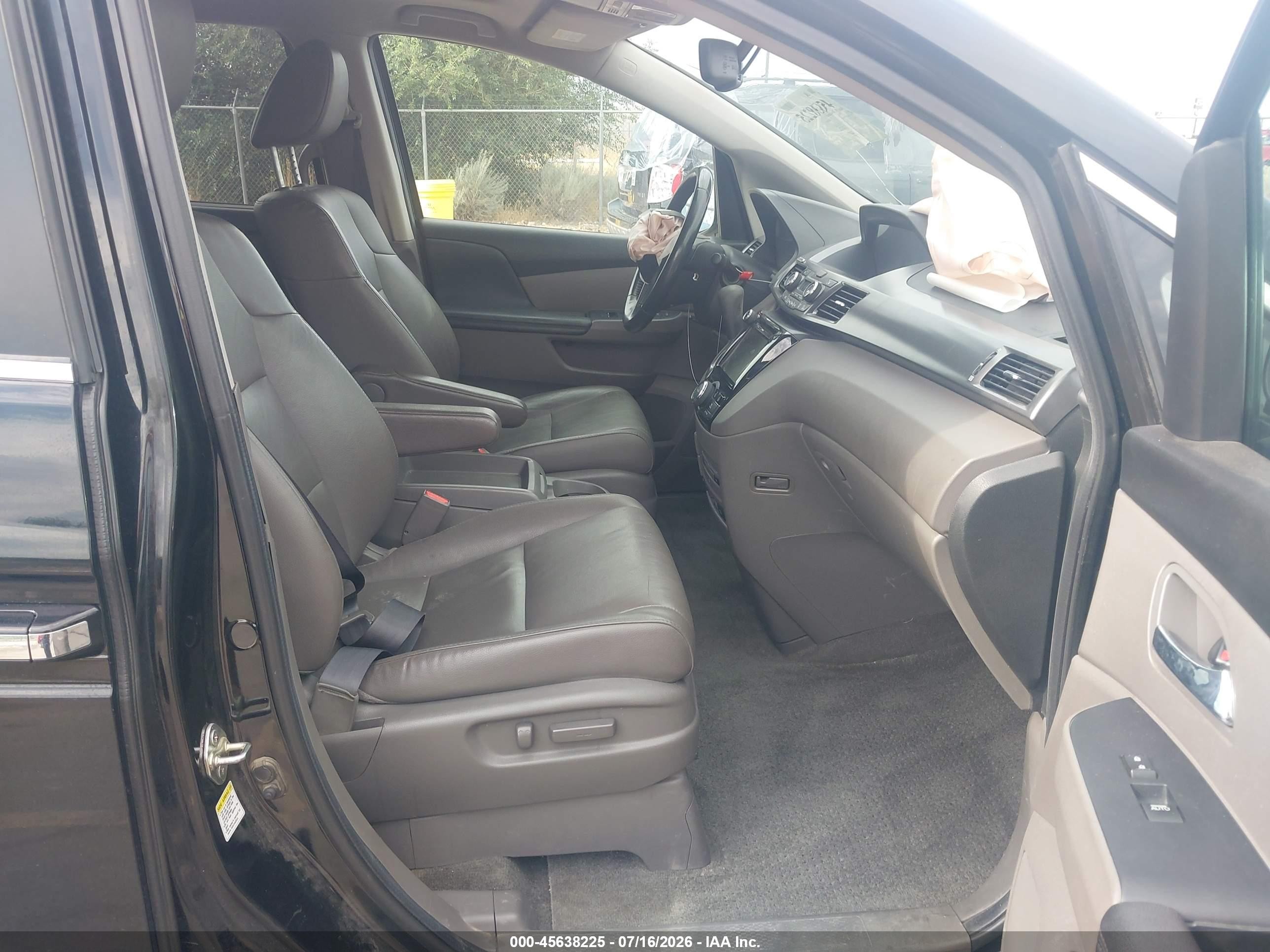 2014 Honda Odyssey Ex-l Black vin: 5FNRL5H68EB076840