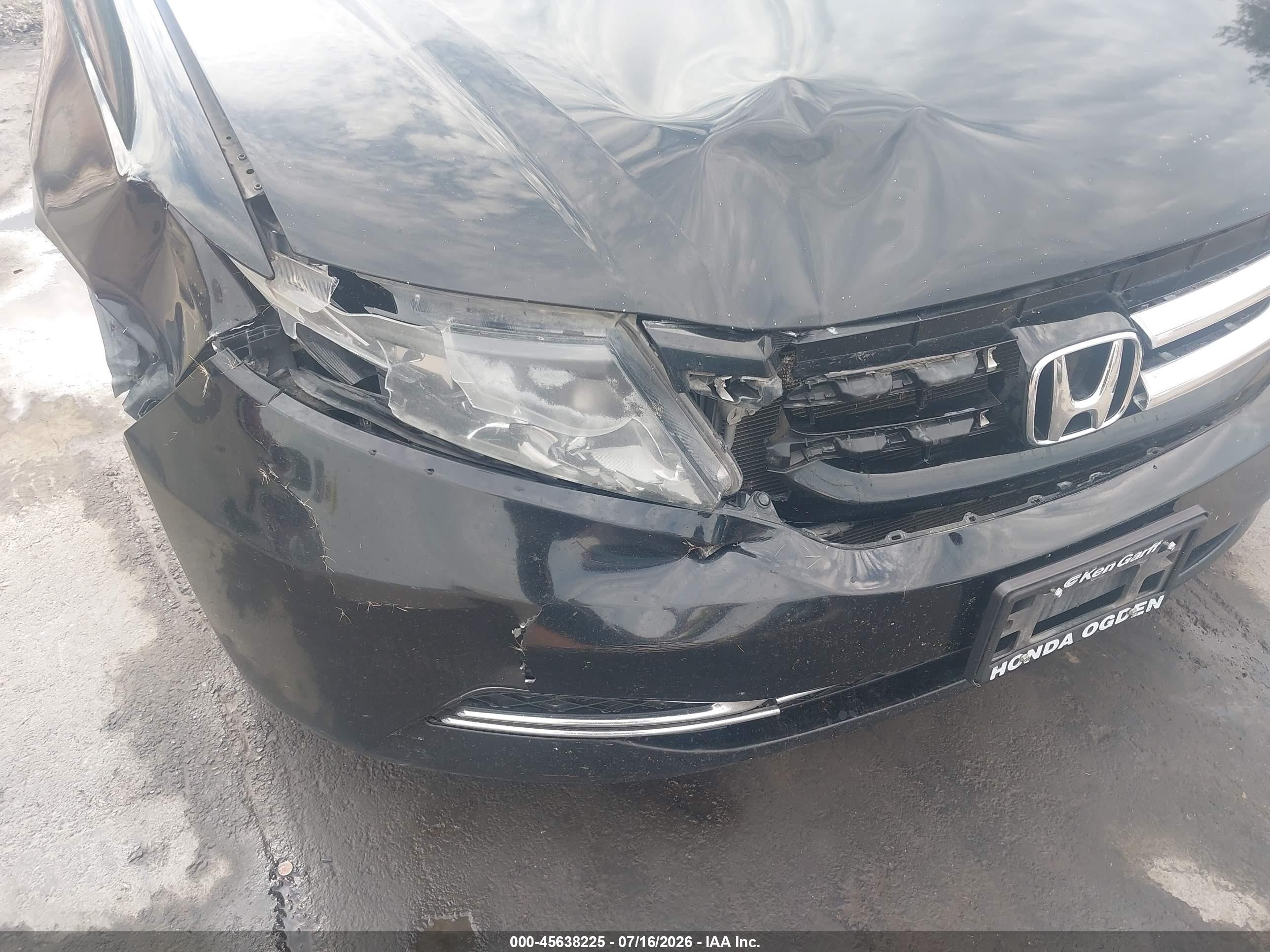 2014 Honda Odyssey Ex-l Black vin: 5FNRL5H68EB076840