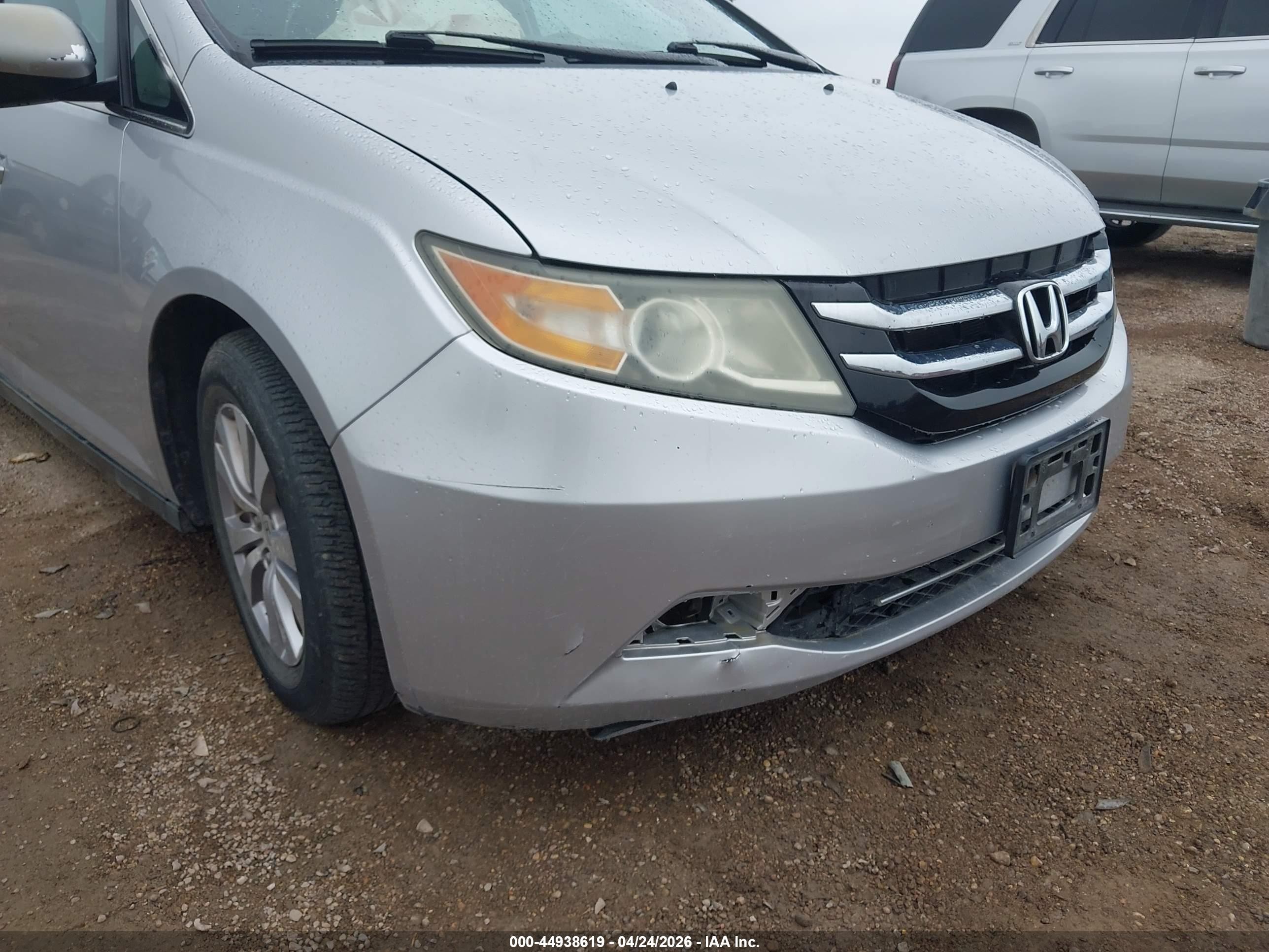 2014 Honda Odyssey Ex-l Silver vin: 5FNRL5H68EB080483