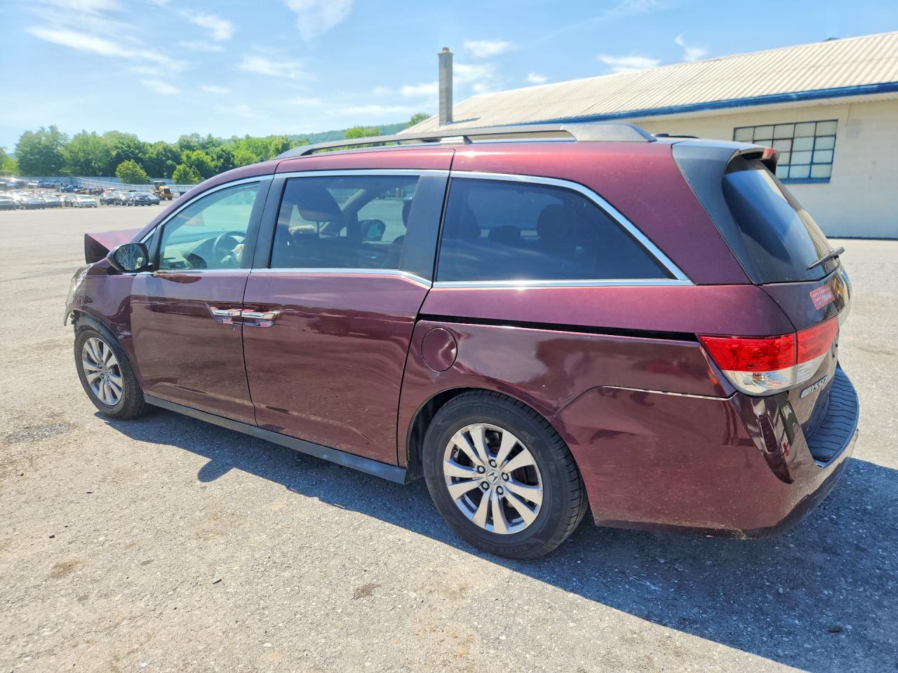 2014 Honda Odyssey Exl Темно-бордовый vin: 5FNRL5H68EB085957
