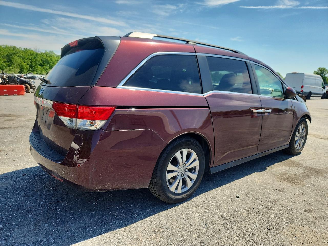2014 Honda Odyssey Exl Темно-бордовый vin: 5FNRL5H68EB085957