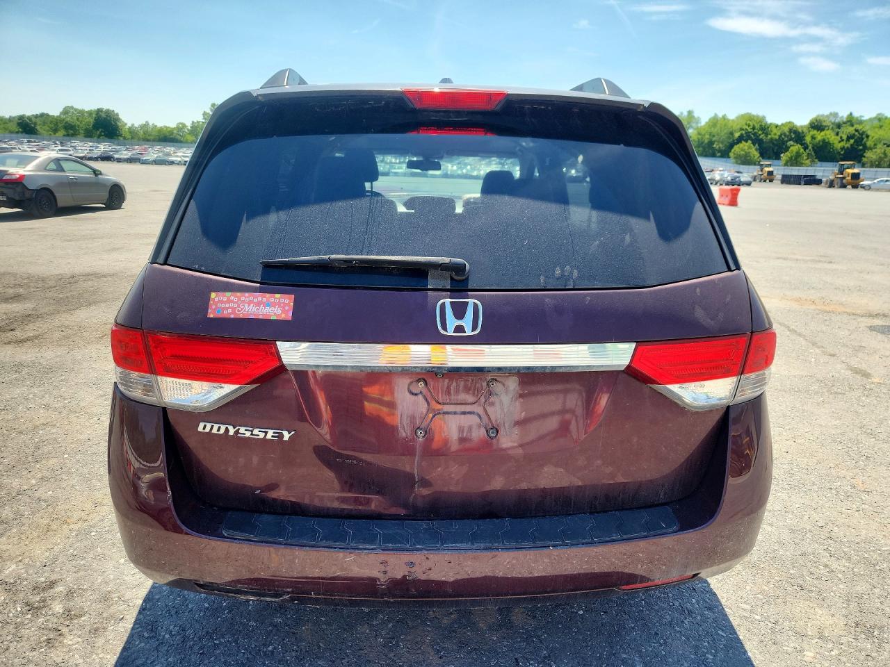 2014 Honda Odyssey Exl Темно-бордовый vin: 5FNRL5H68EB085957