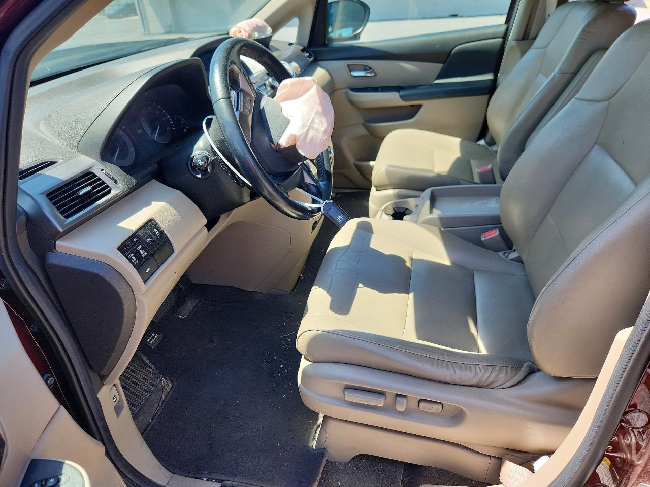 2014 Honda Odyssey Exl Темно-бордовый vin: 5FNRL5H68EB085957