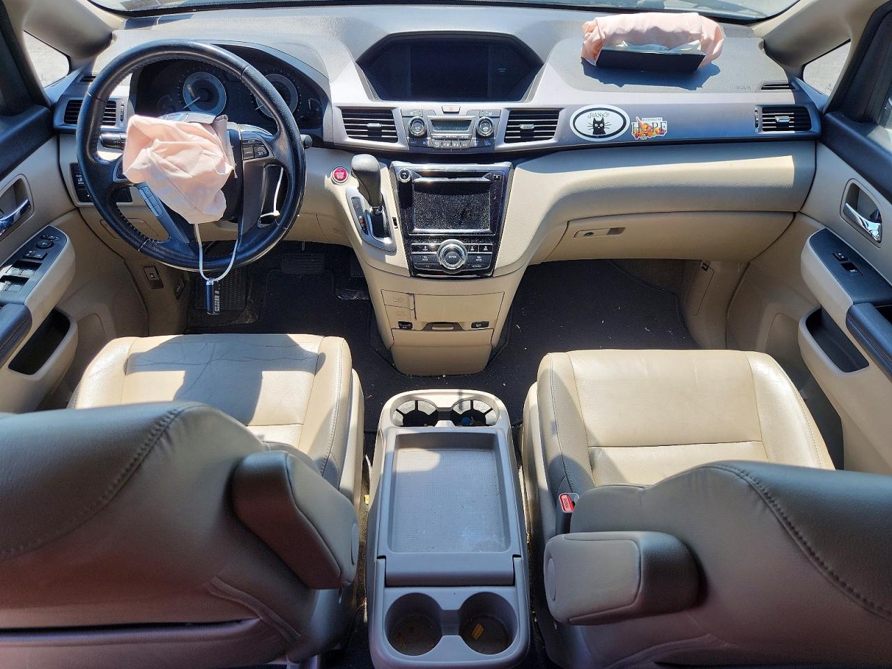 2014 Honda Odyssey Exl Темно-бордовый vin: 5FNRL5H68EB085957