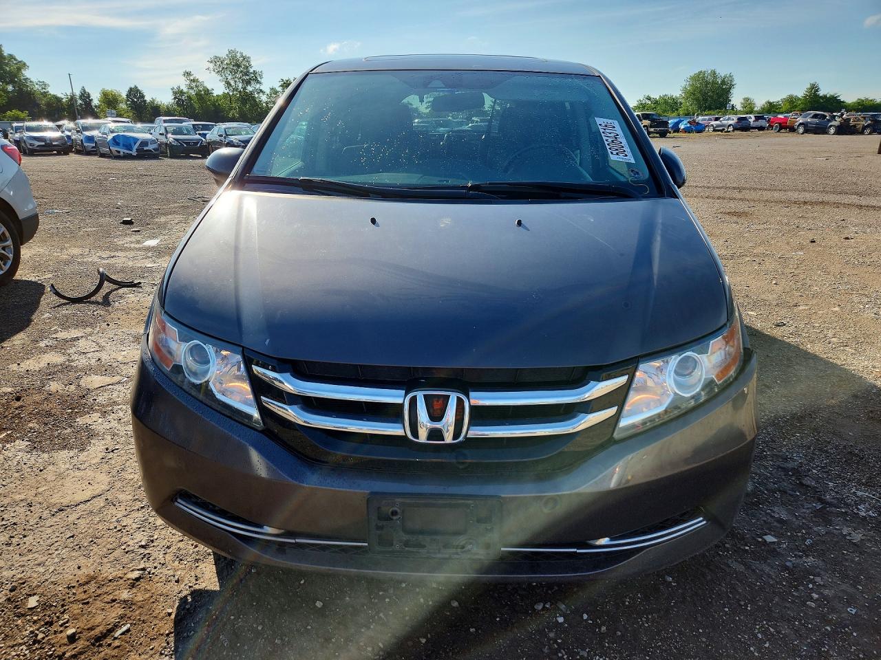 2014 Honda Odyssey Exl Gray vin: 5FNRL5H68EB092567