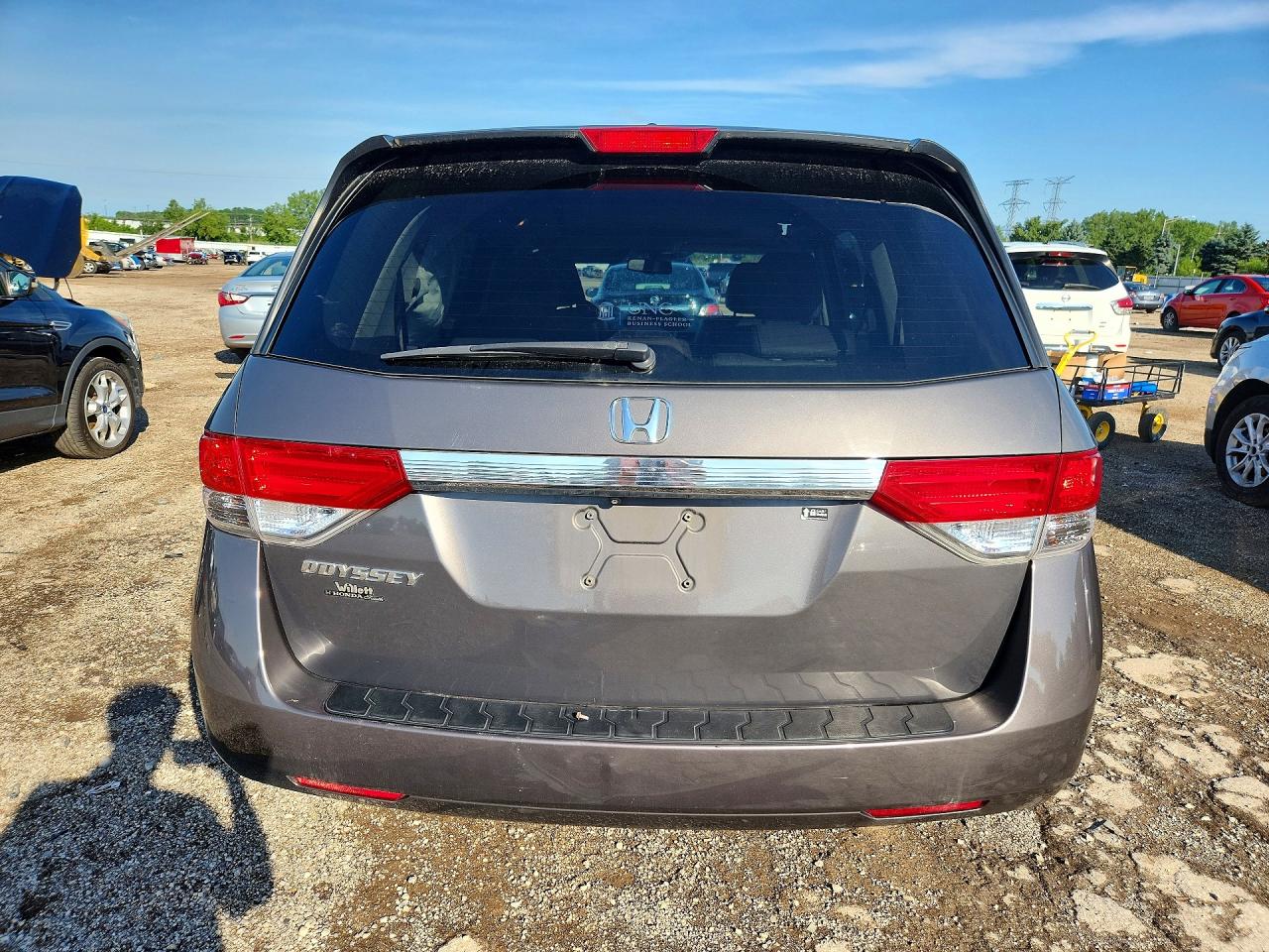 2014 Honda Odyssey Exl Gray vin: 5FNRL5H68EB092567