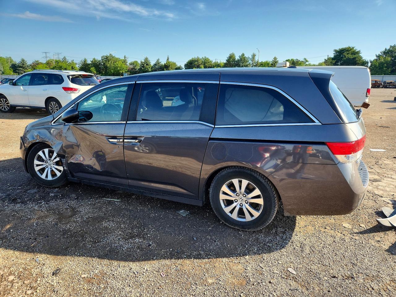 2014 Honda Odyssey Exl Gray vin: 5FNRL5H68EB092567