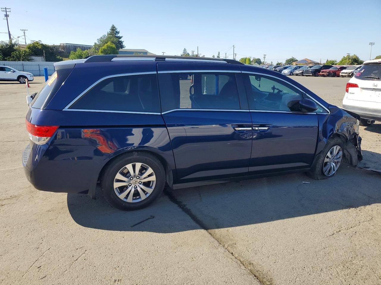 2014 Honda Odyssey Exl Blue vin: 5FNRL5H68EB098255