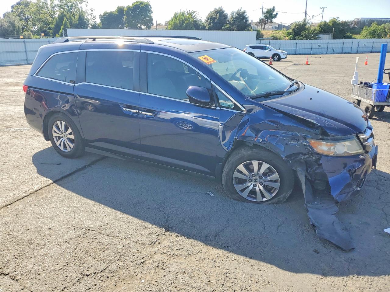 2014 Honda Odyssey Exl Blue vin: 5FNRL5H68EB098255