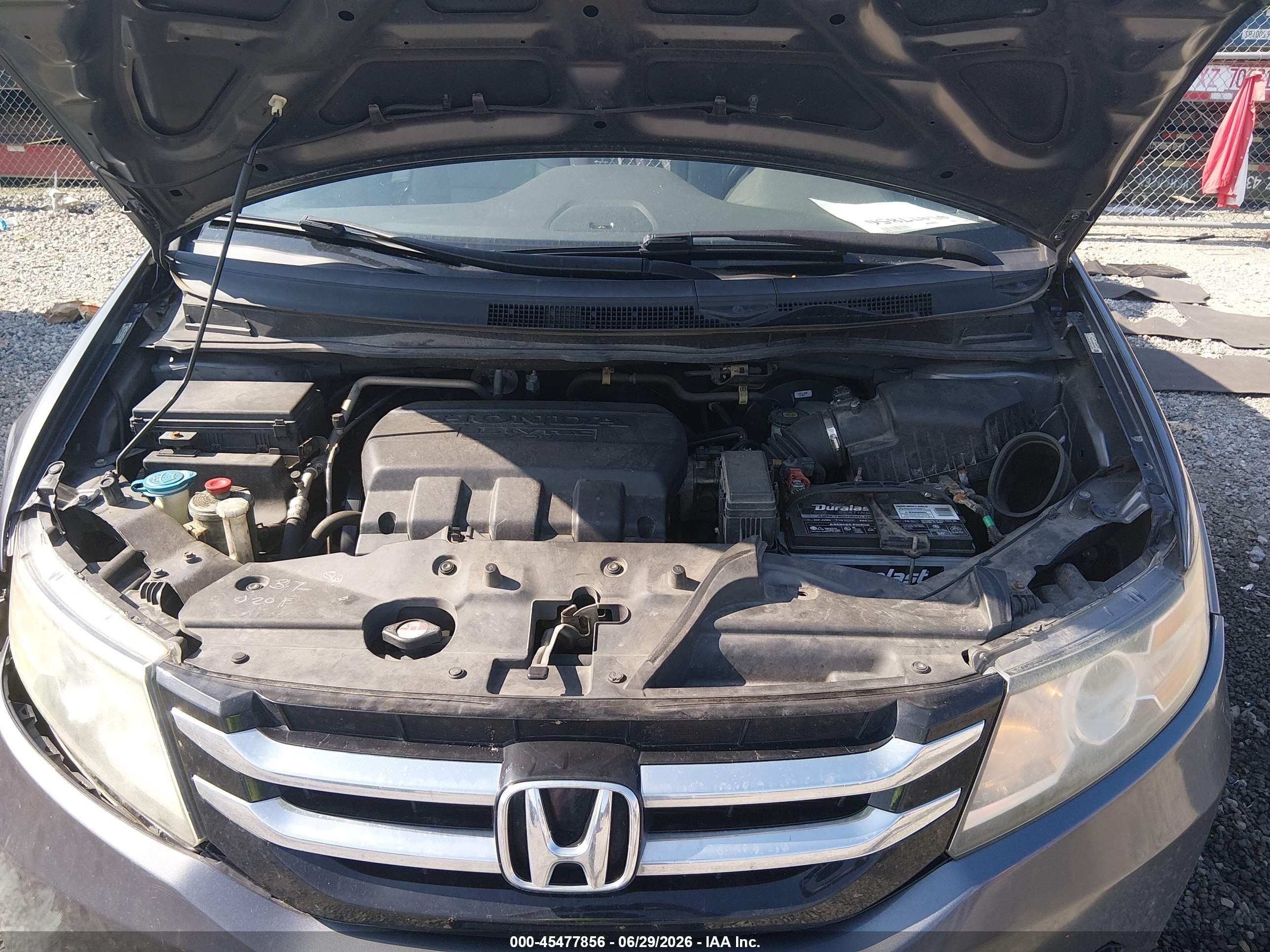 2014 Honda Odyssey Ex-l Gray vin: 5FNRL5H68EB102000