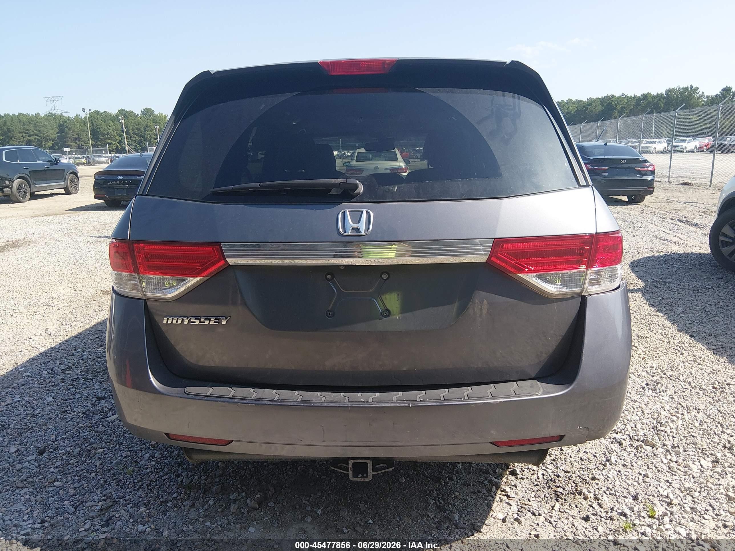 2014 Honda Odyssey Ex-l Gray vin: 5FNRL5H68EB102000