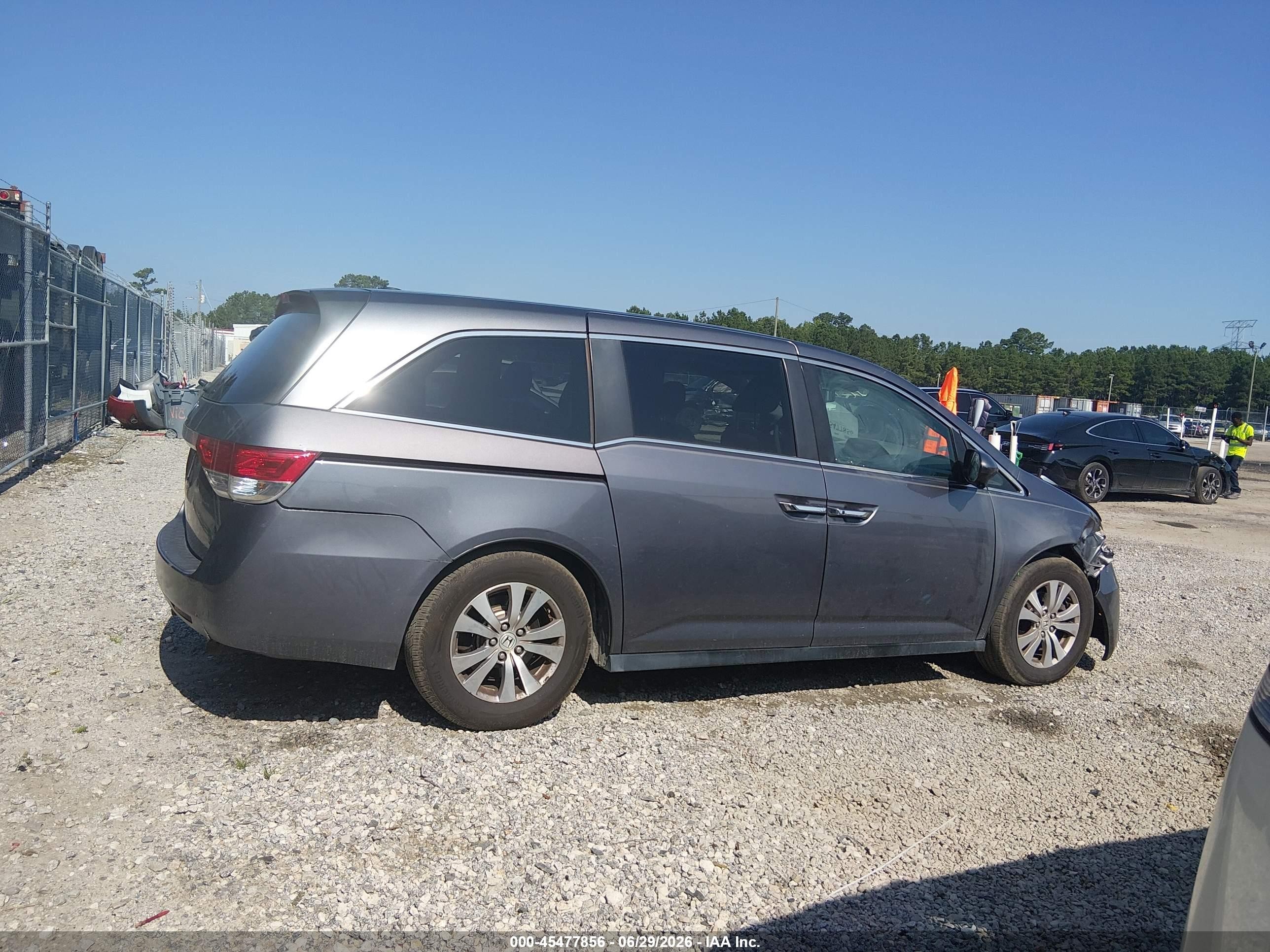 2014 Honda Odyssey Ex-l Gray vin: 5FNRL5H68EB102000