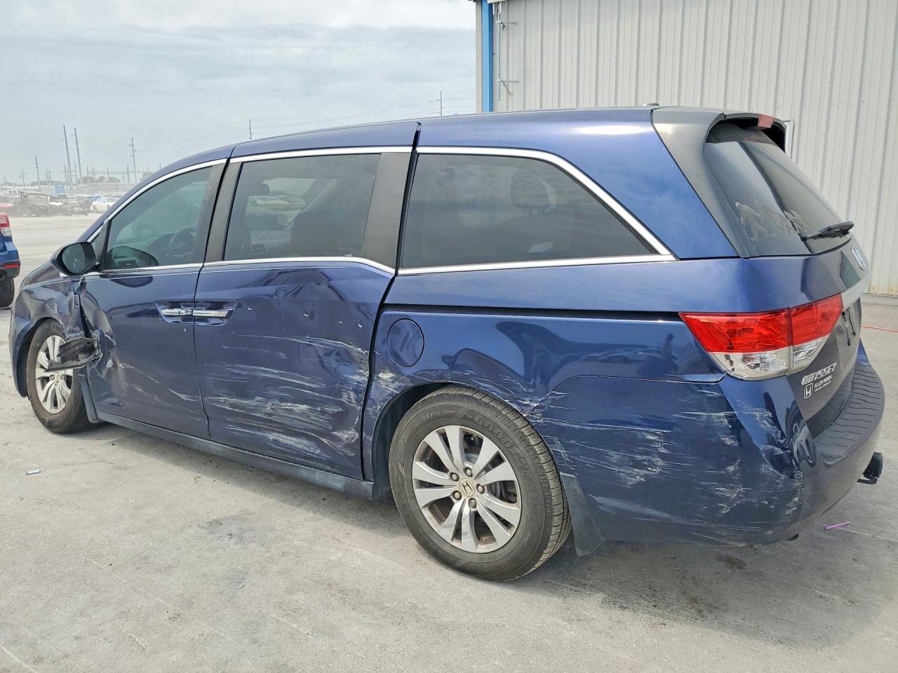 2014 Honda Odyssey Exl Blue vin: 5FNRL5H68EB107097