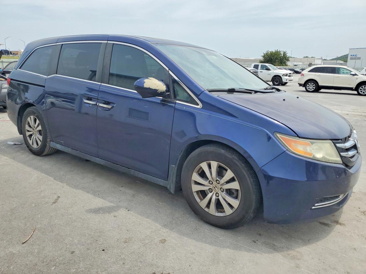 2014 Honda Odyssey Exl Blue vin: 5FNRL5H68EB107097