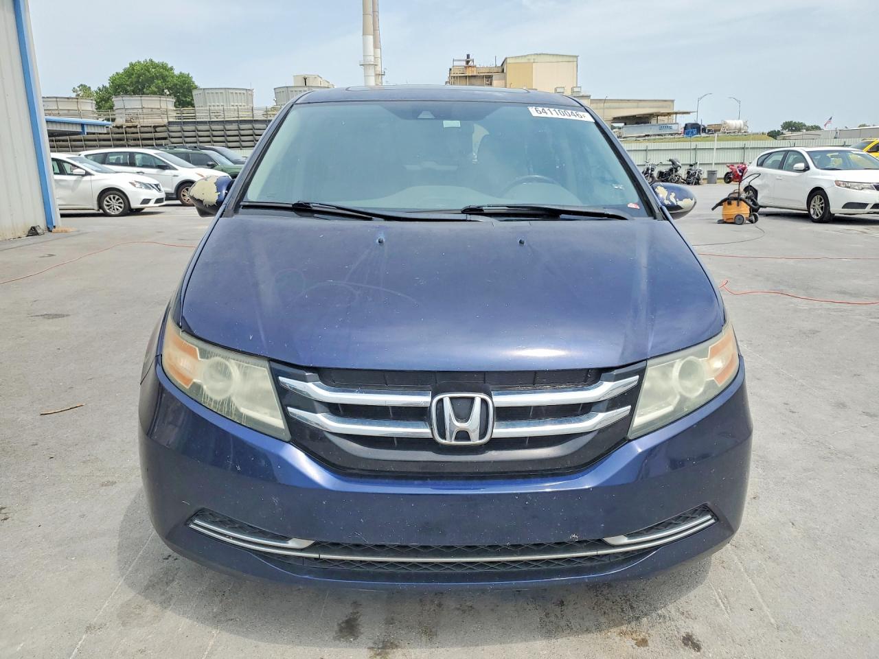 2014 Honda Odyssey Exl Blue vin: 5FNRL5H68EB107097