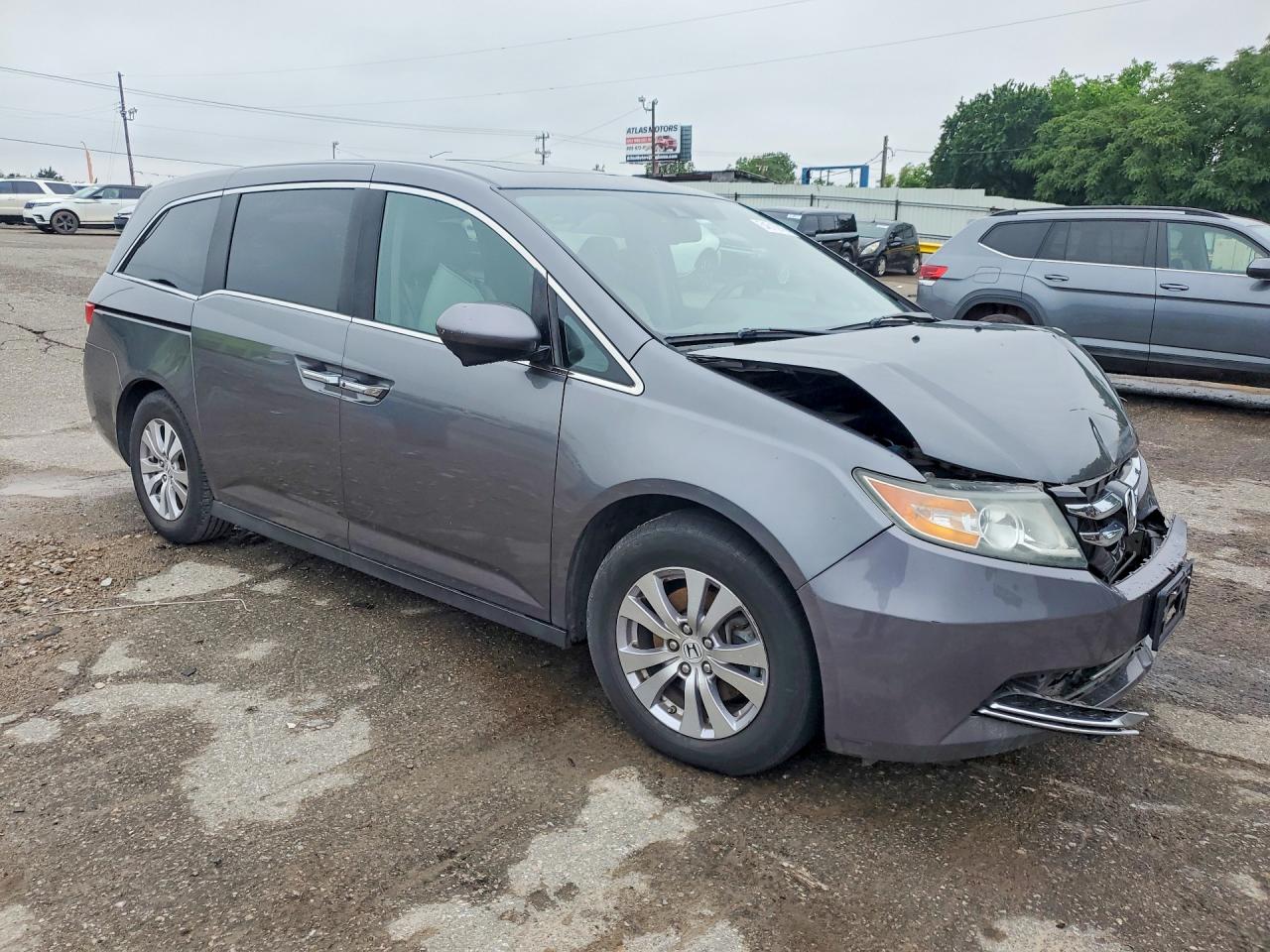 2014 Honda Odyssey Exl Gray vin: 5FNRL5H68EB123462