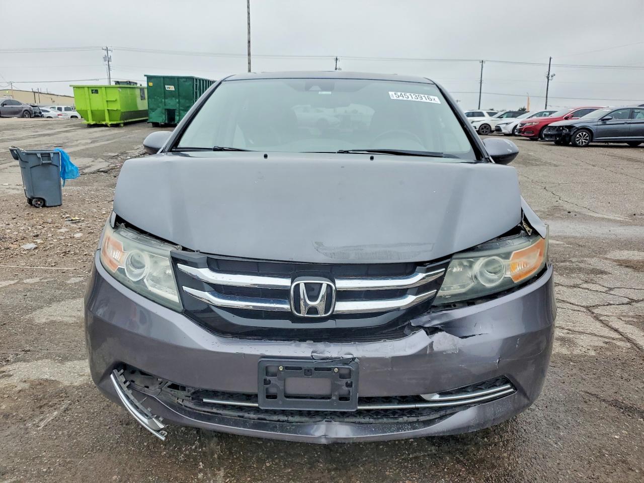 2014 Honda Odyssey Exl Gray vin: 5FNRL5H68EB123462