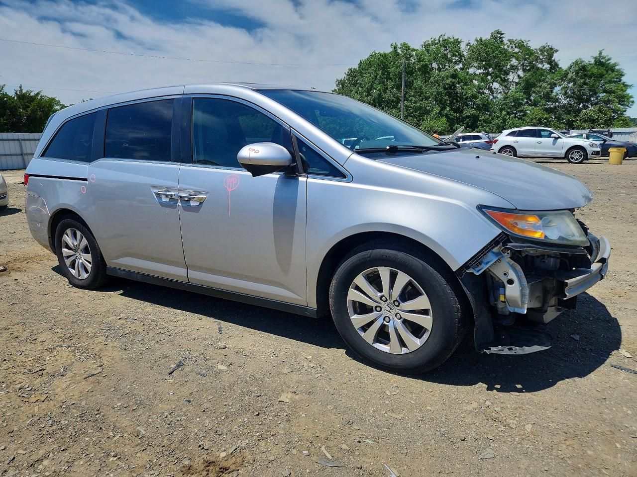 2014 Honda Odyssey Exl Silver vin: 5FNRL5H68EB132596