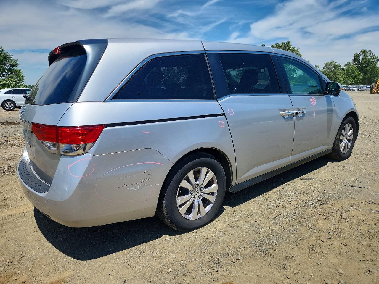 2014 Honda Odyssey Exl Silver vin: 5FNRL5H68EB132596
