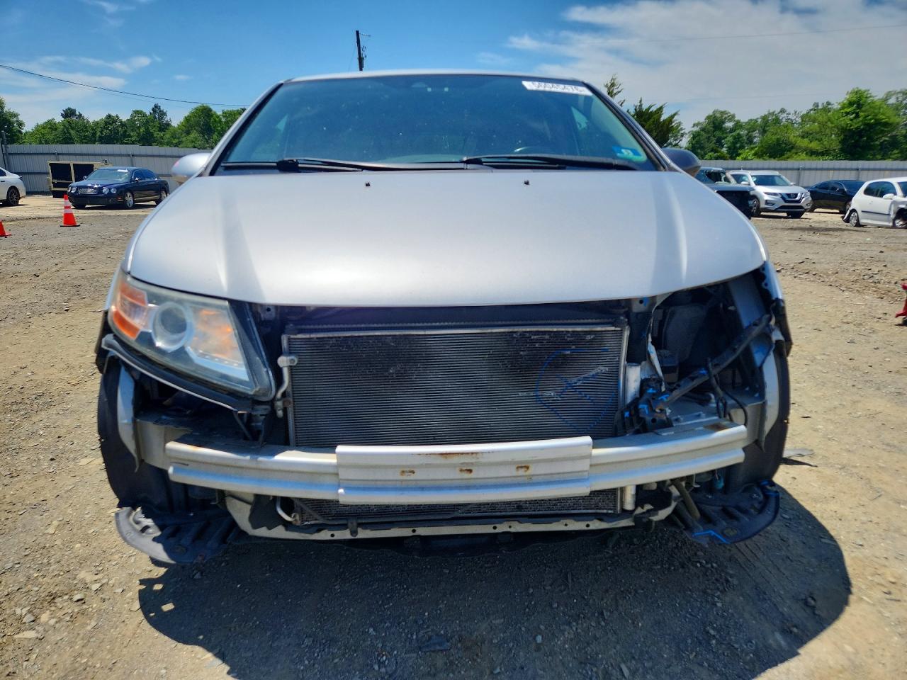 2014 Honda Odyssey Exl Silver vin: 5FNRL5H68EB132596