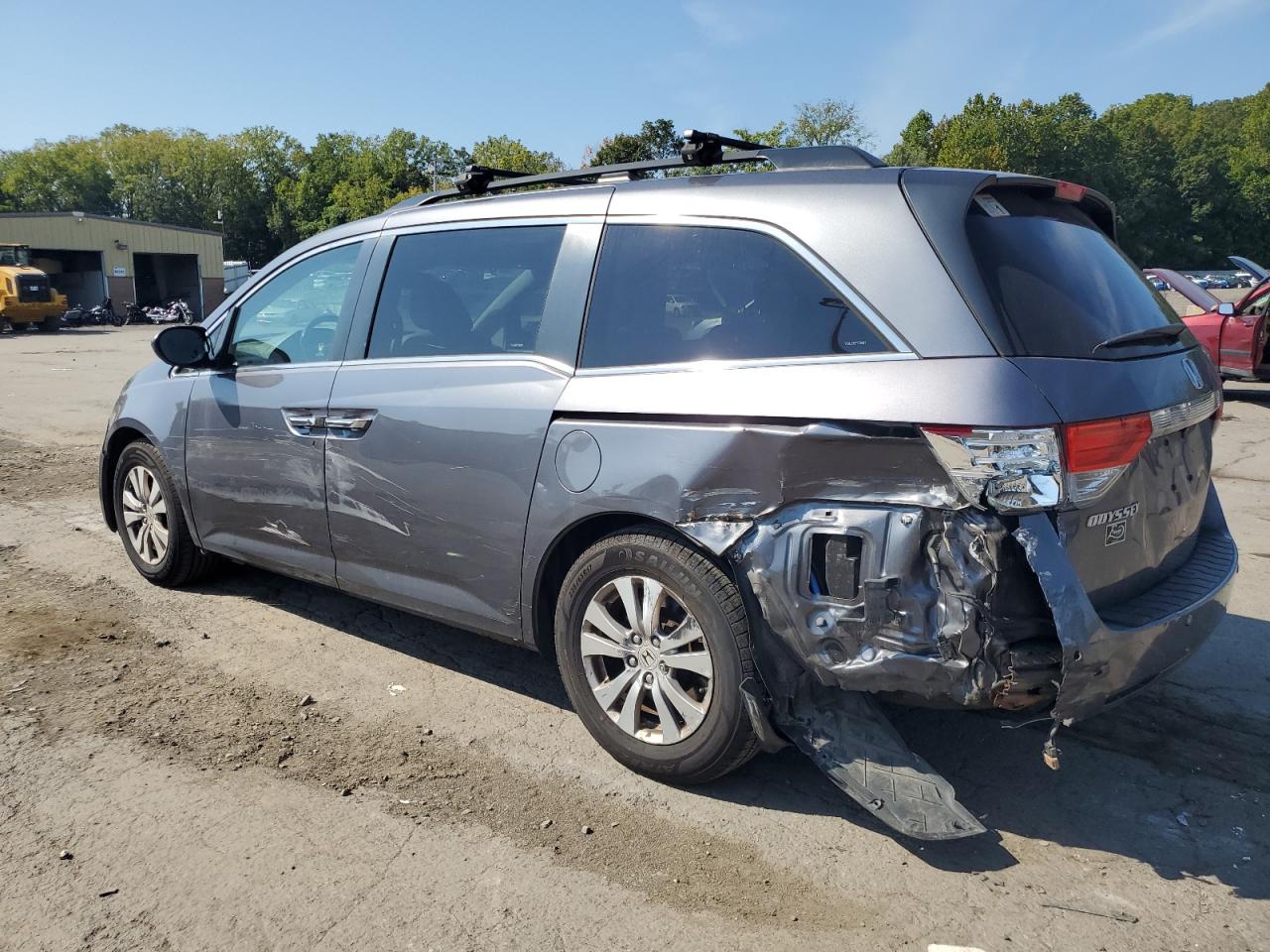 2014 Honda Odyssey Exl Gray vin: 5FNRL5H68EB505183