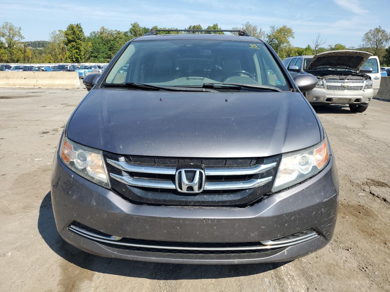 2014 Honda Odyssey Exl Gray vin: 5FNRL5H68EB505183