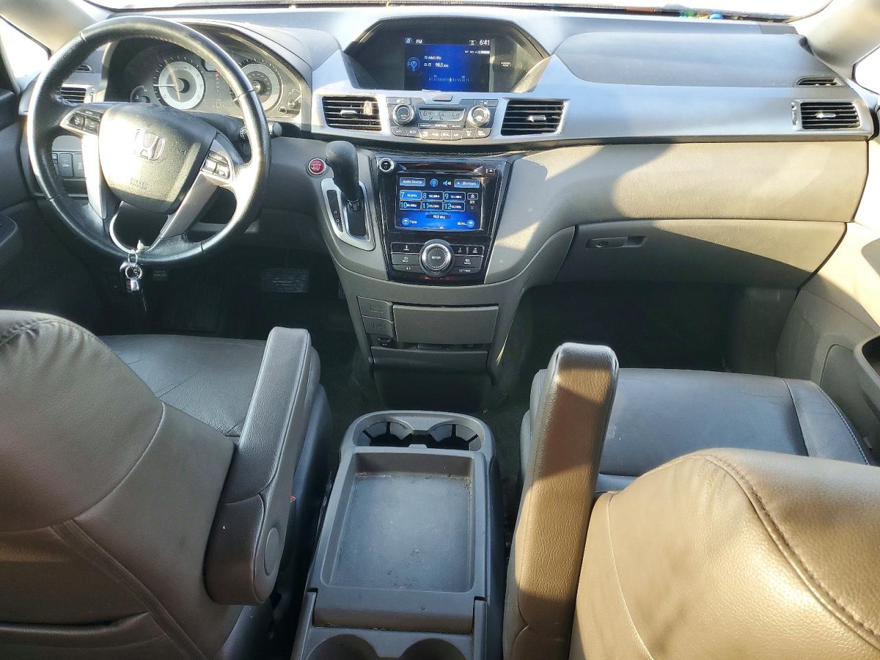 2015 Honda Odyssey Exl White vin: 5FNRL5H68FB004506