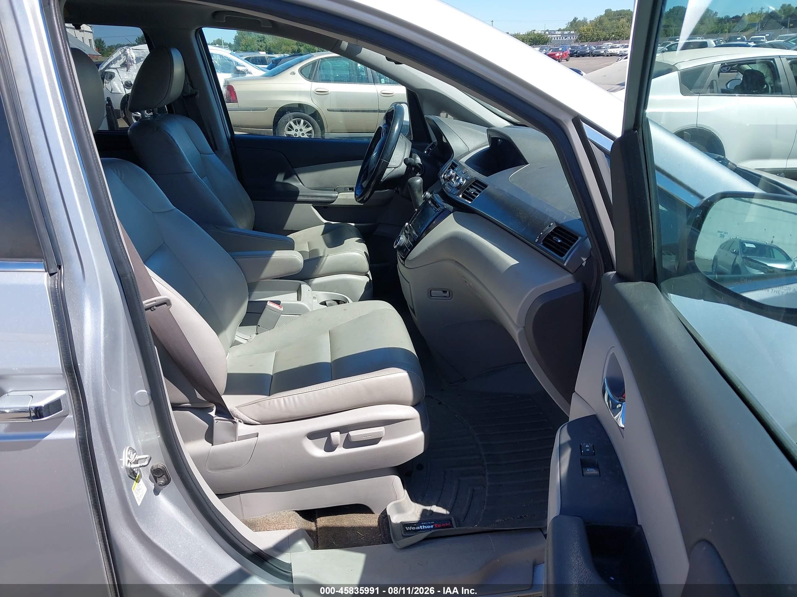 2015 Honda Odyssey Ex-l Silver vin: 5FNRL5H68FB006000