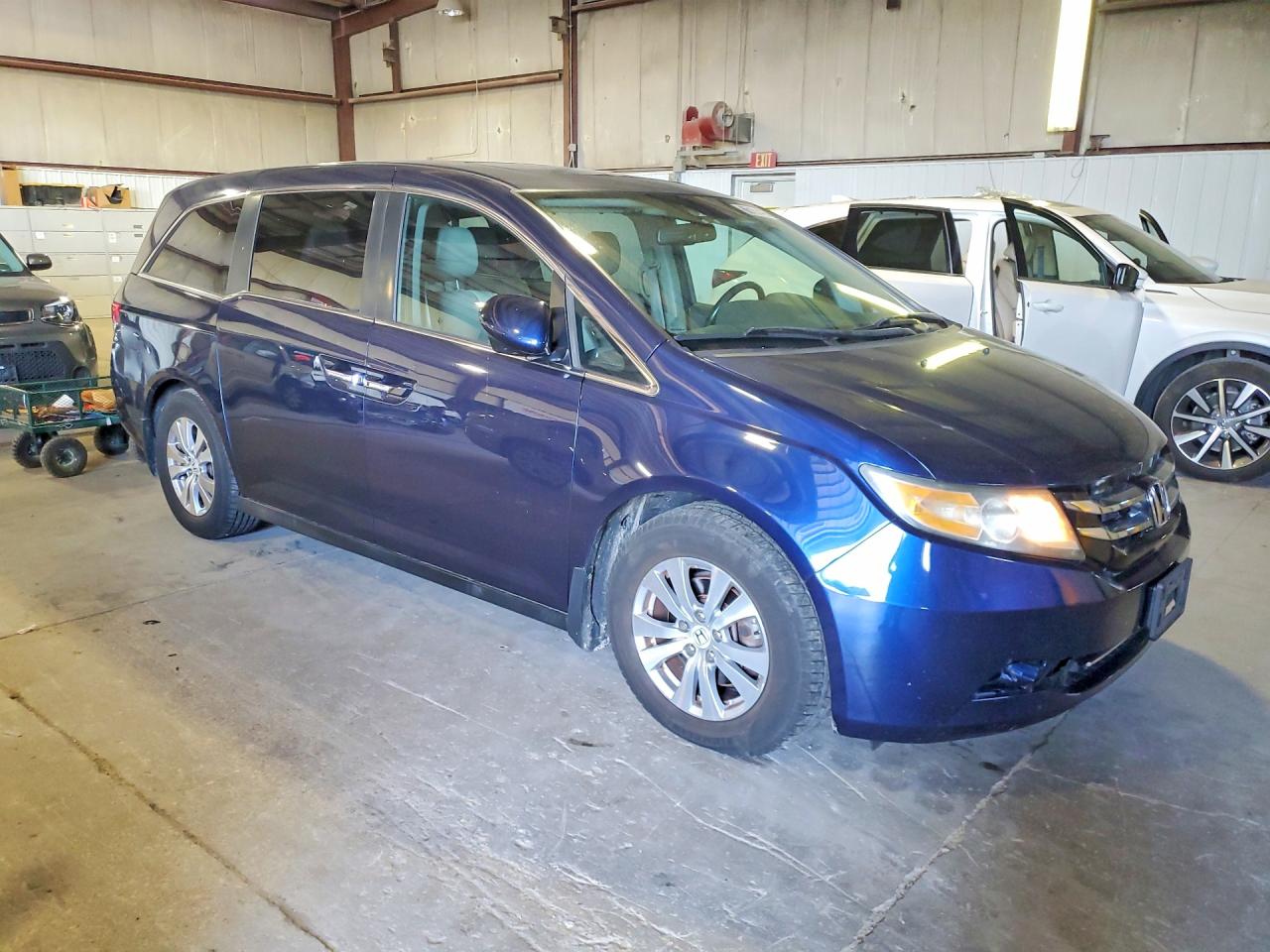 2015 Honda Odyssey Exl Синий vin: 5FNRL5H68FB008779