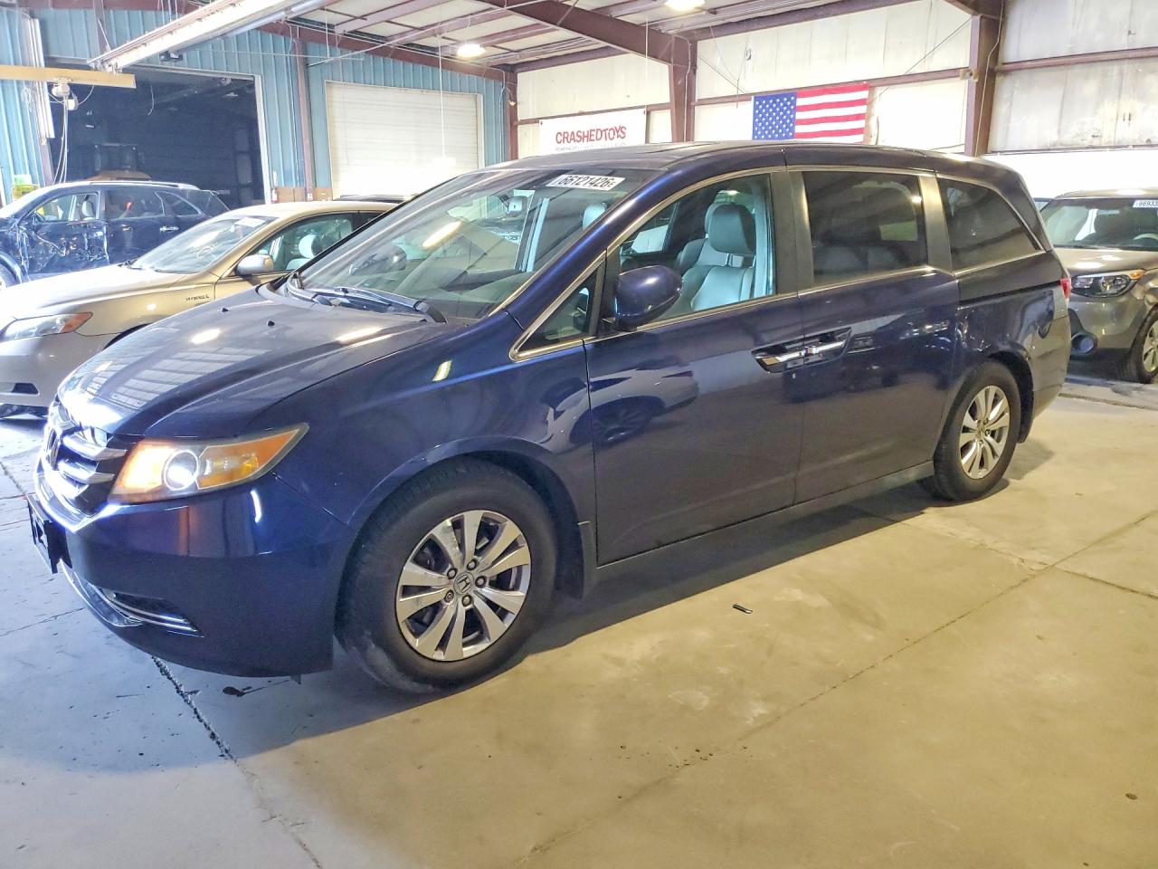 2015 Honda Odyssey Exl Синий vin: 5FNRL5H68FB008779