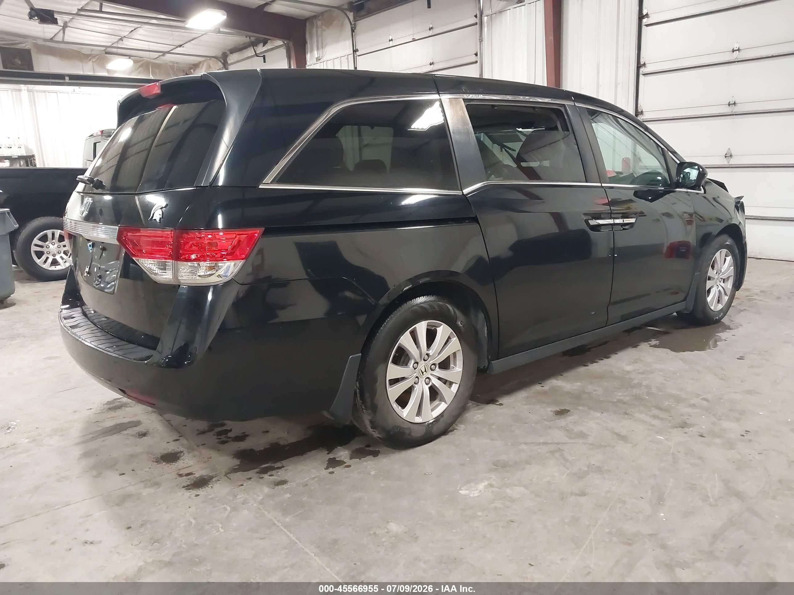 2015 Honda Odyssey Ex-l Black vin: 5FNRL5H68FB011844