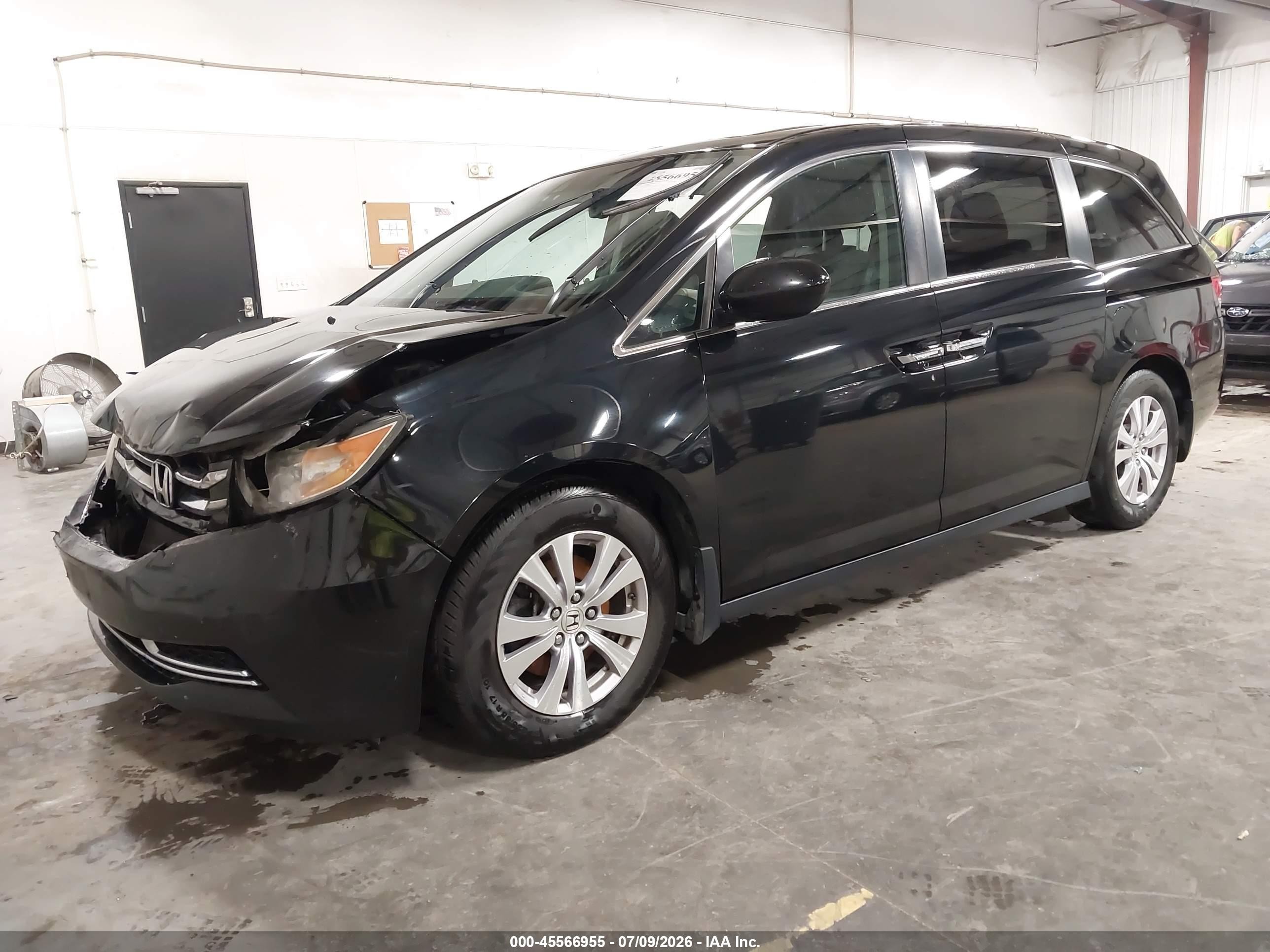 2015 Honda Odyssey Ex-l Black vin: 5FNRL5H68FB011844