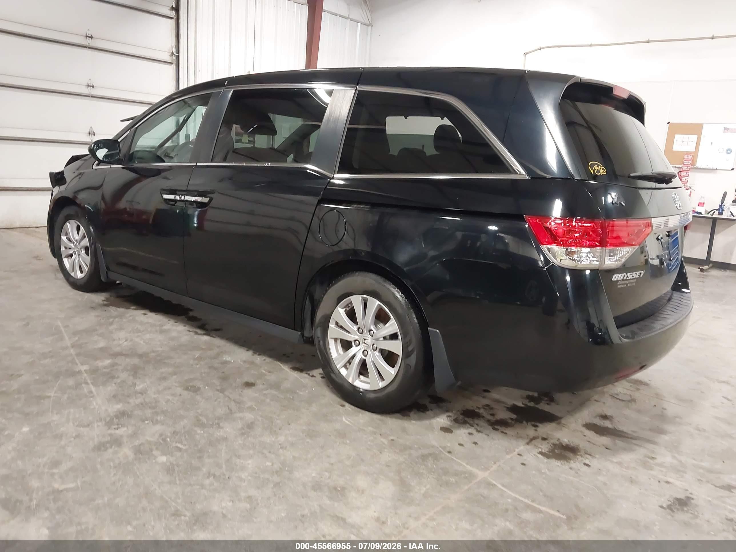 2015 Honda Odyssey Ex-l Black vin: 5FNRL5H68FB011844