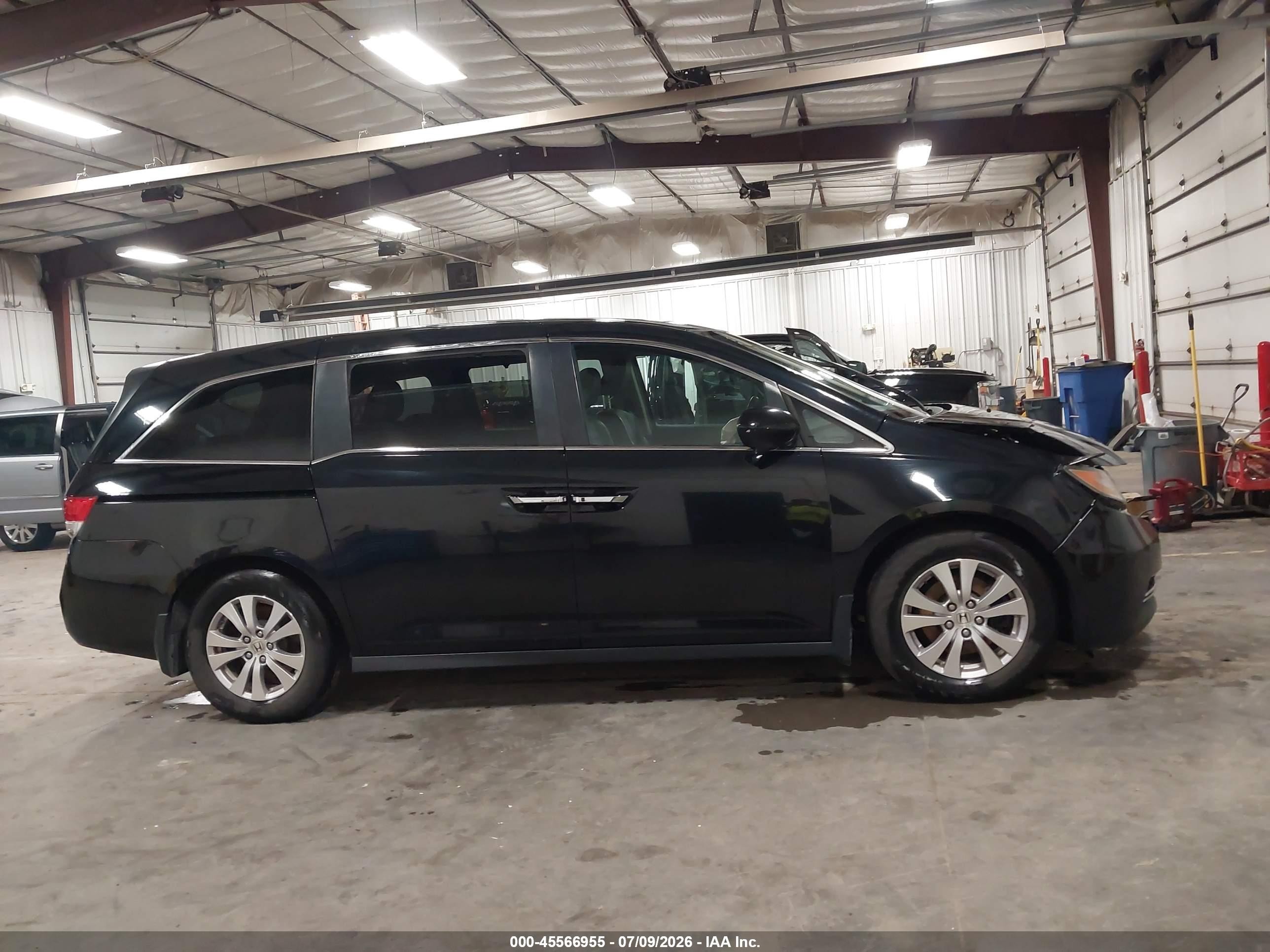 2015 Honda Odyssey Ex-l Black vin: 5FNRL5H68FB011844
