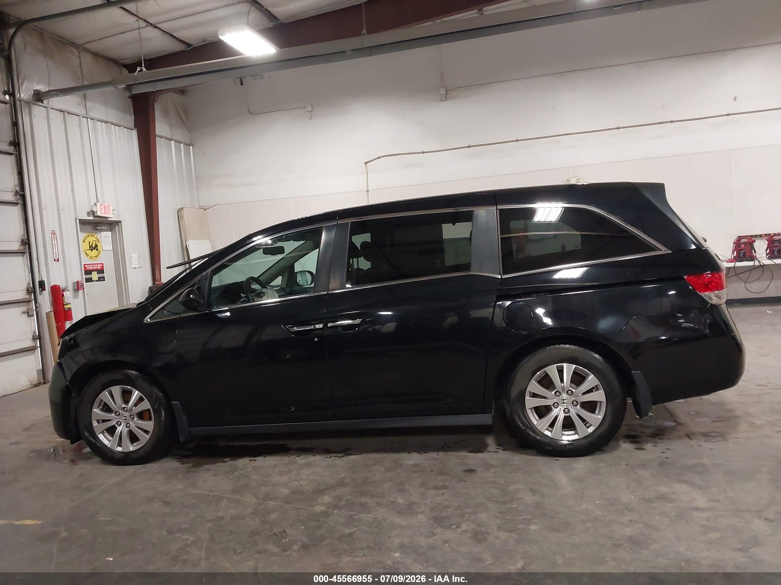 2015 Honda Odyssey Ex-l Black vin: 5FNRL5H68FB011844