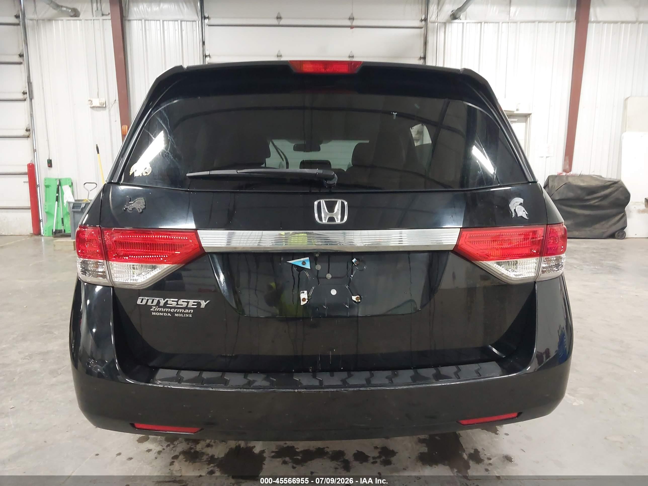 2015 Honda Odyssey Ex-l Black vin: 5FNRL5H68FB011844