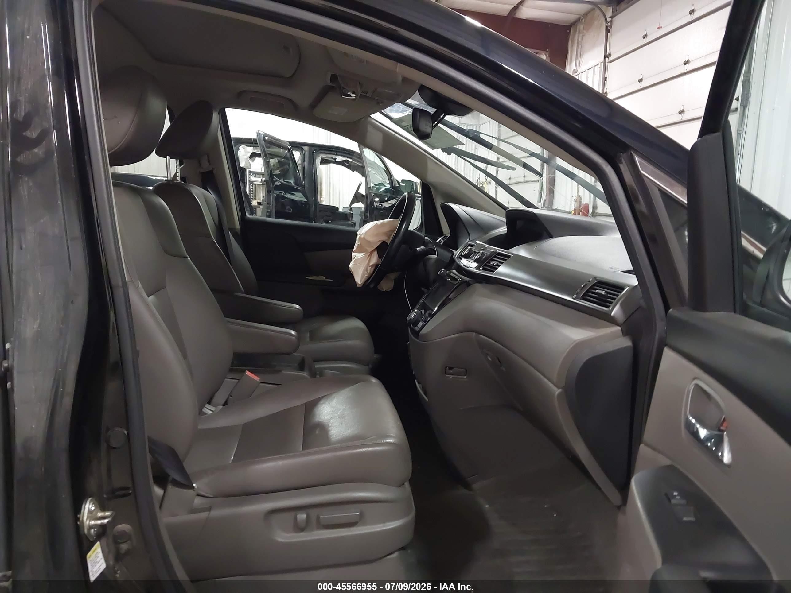 2015 Honda Odyssey Ex-l Black vin: 5FNRL5H68FB011844