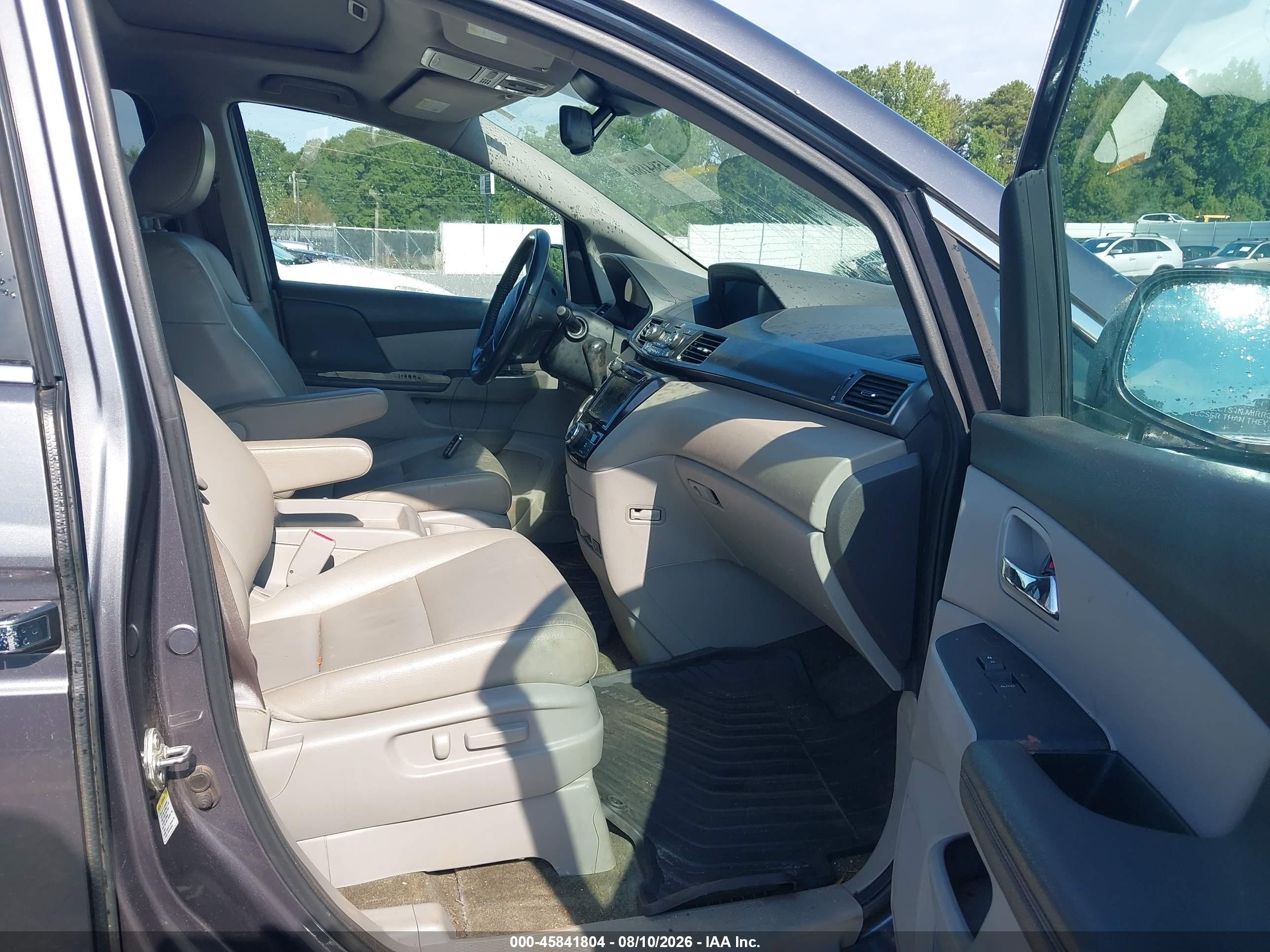 2015 Honda Odyssey Ex-l Gray vin: 5FNRL5H68FB013545