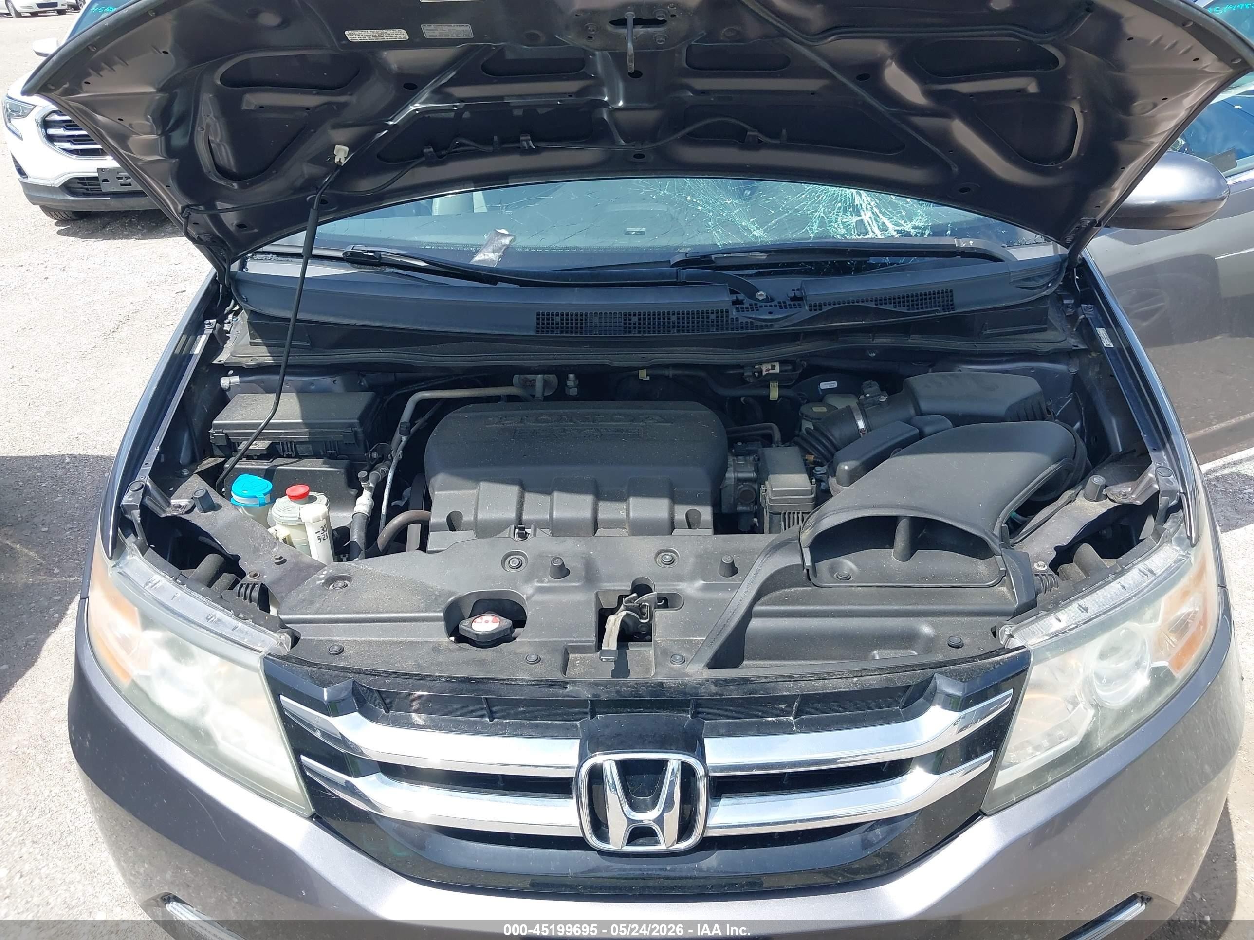 2015 Honda Odyssey Ex-l Gray vin: 5FNRL5H68FB025761