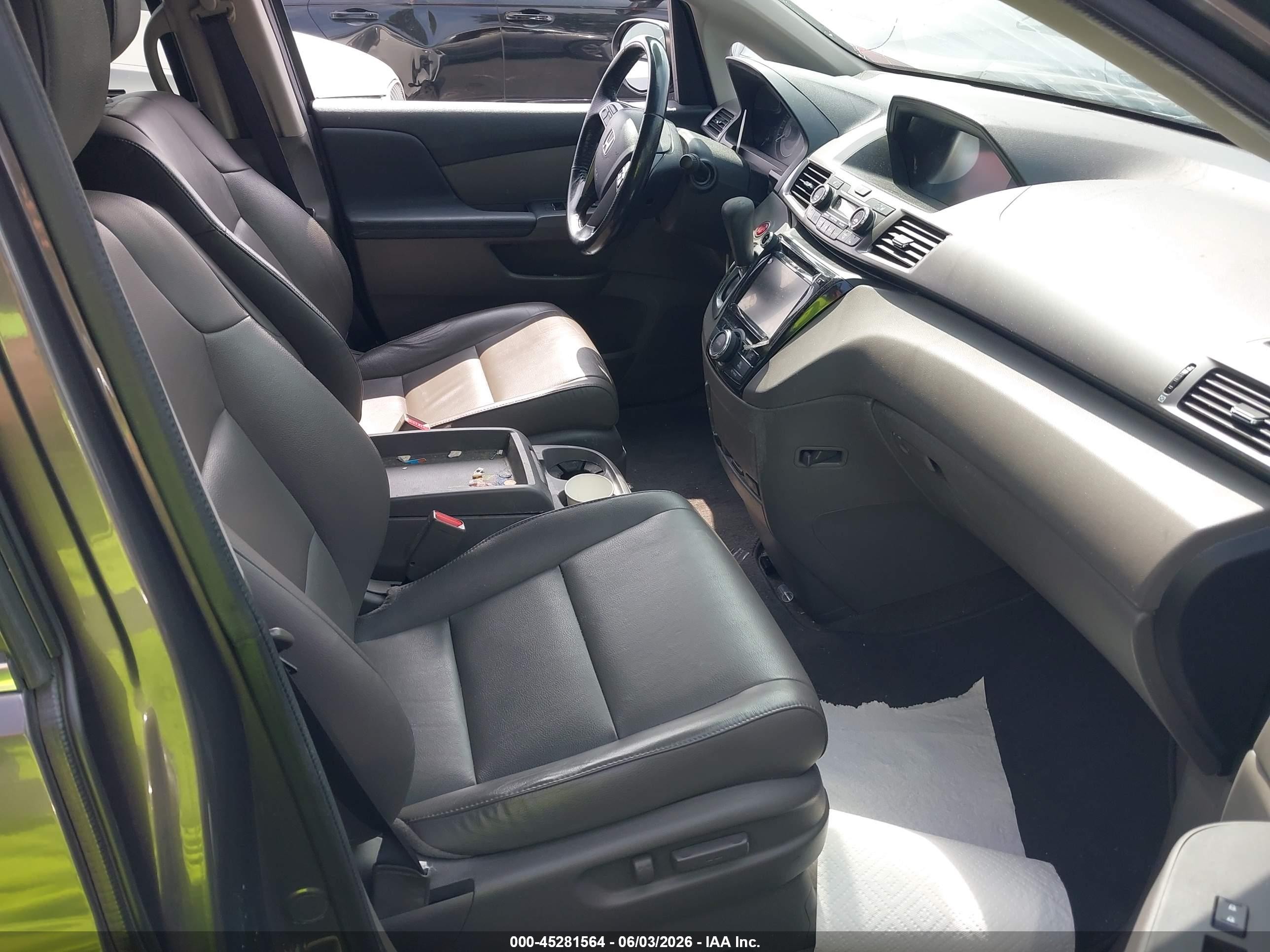 2015 Honda Odyssey Ex-l Gray vin: 5FNRL5H68FB028577
