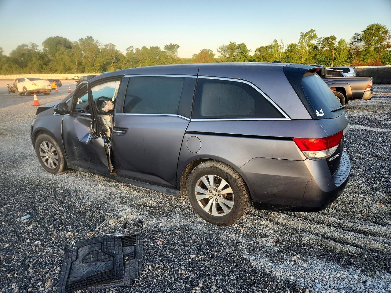 2015 Honda Odyssey Exl Gray vin: 5FNRL5H68FB031205