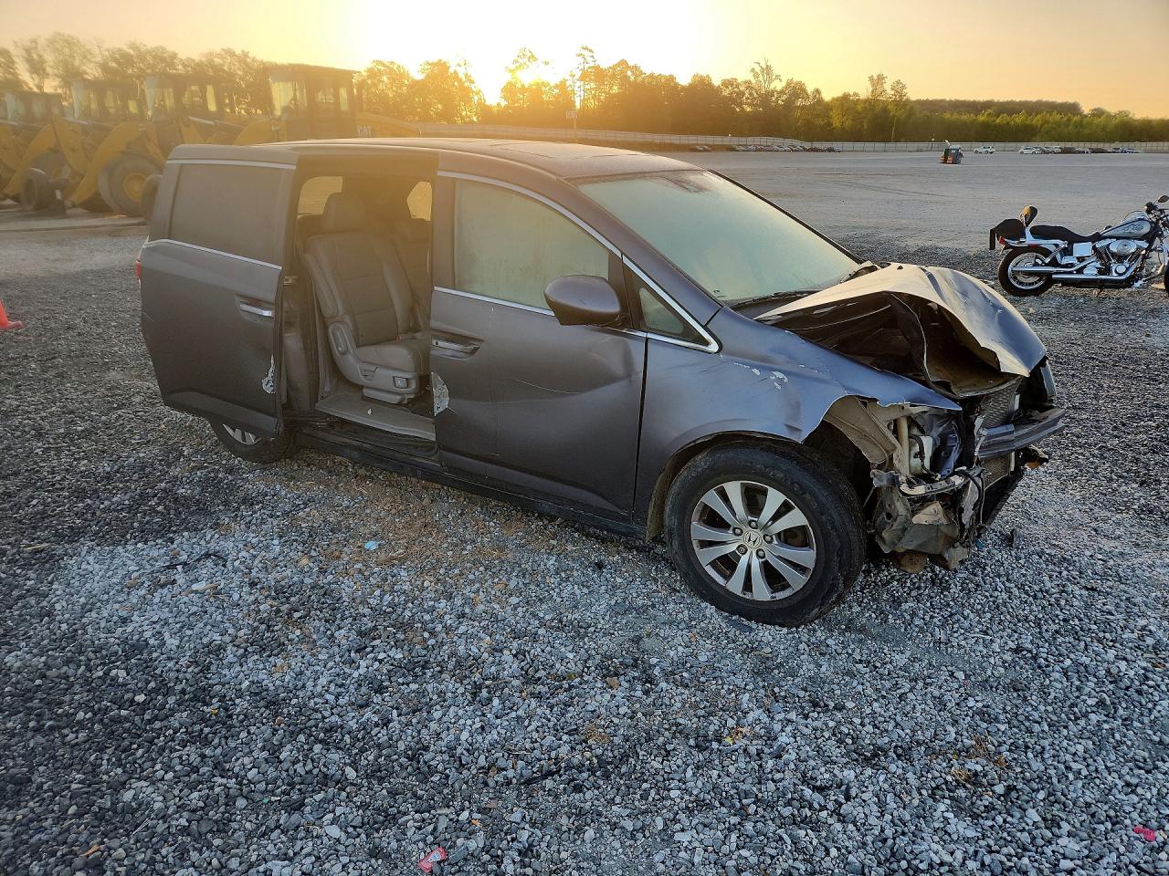 2015 Honda Odyssey Exl Gray vin: 5FNRL5H68FB031205