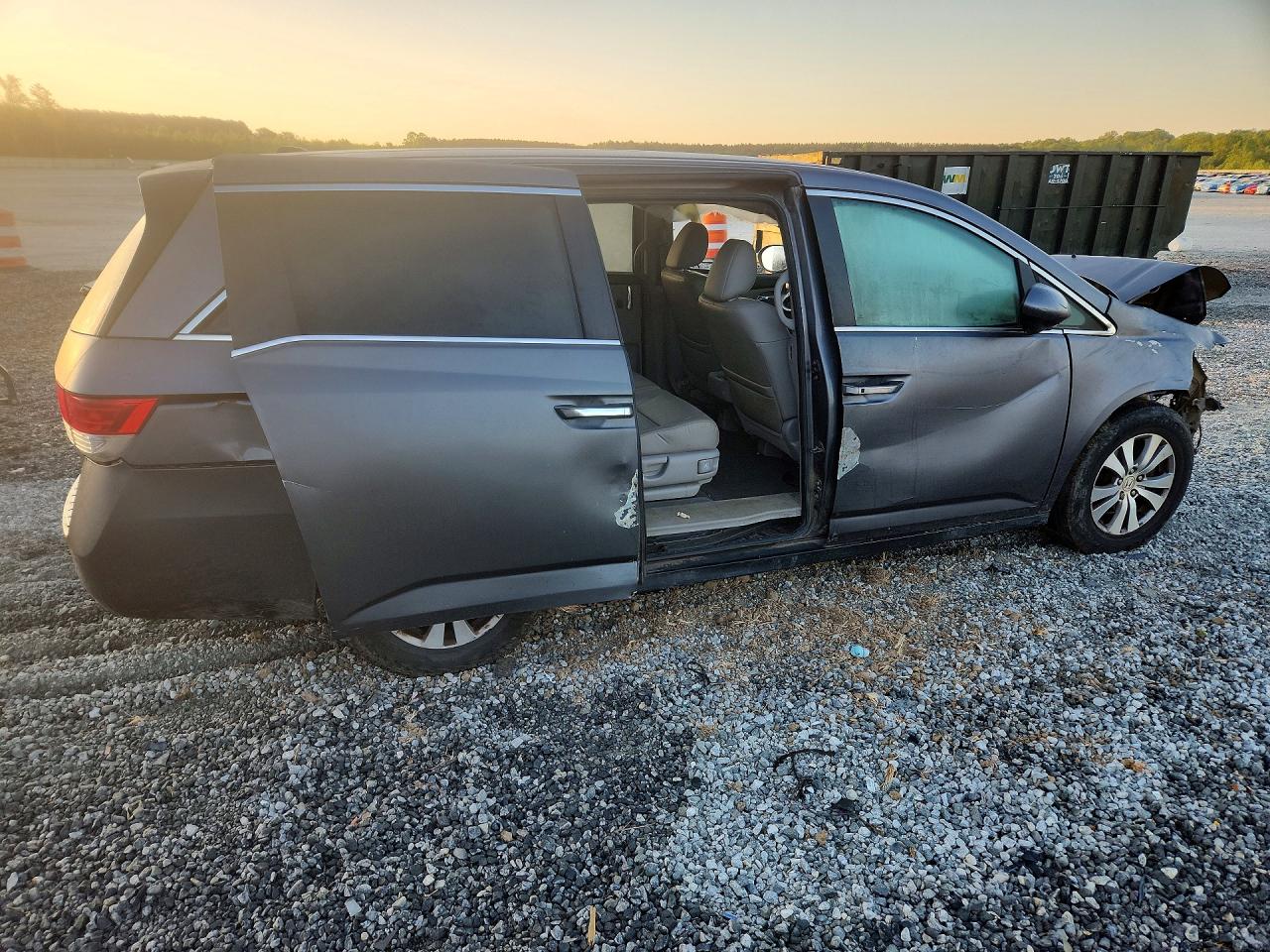 2015 Honda Odyssey Exl Gray vin: 5FNRL5H68FB031205