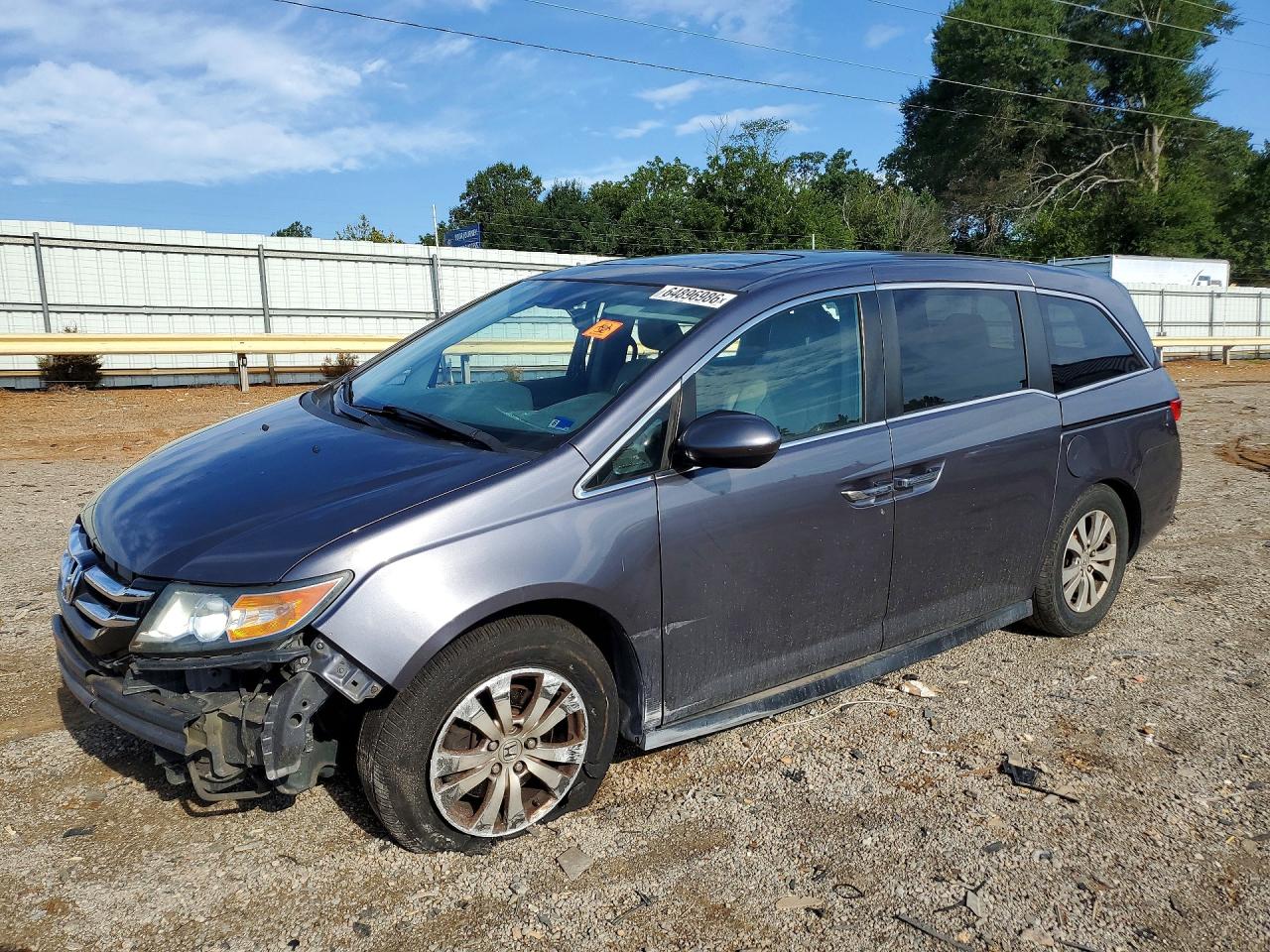 2015 Honda Odyssey Exl Gray vin: 5FNRL5H68FB034587
