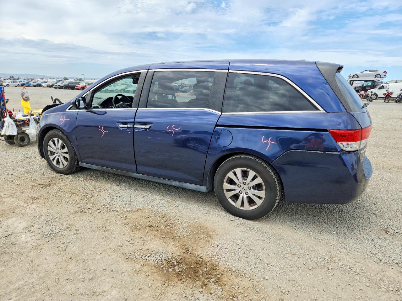 2015 Honda Odyssey Exl Blue vin: 5FNRL5H68FB040826