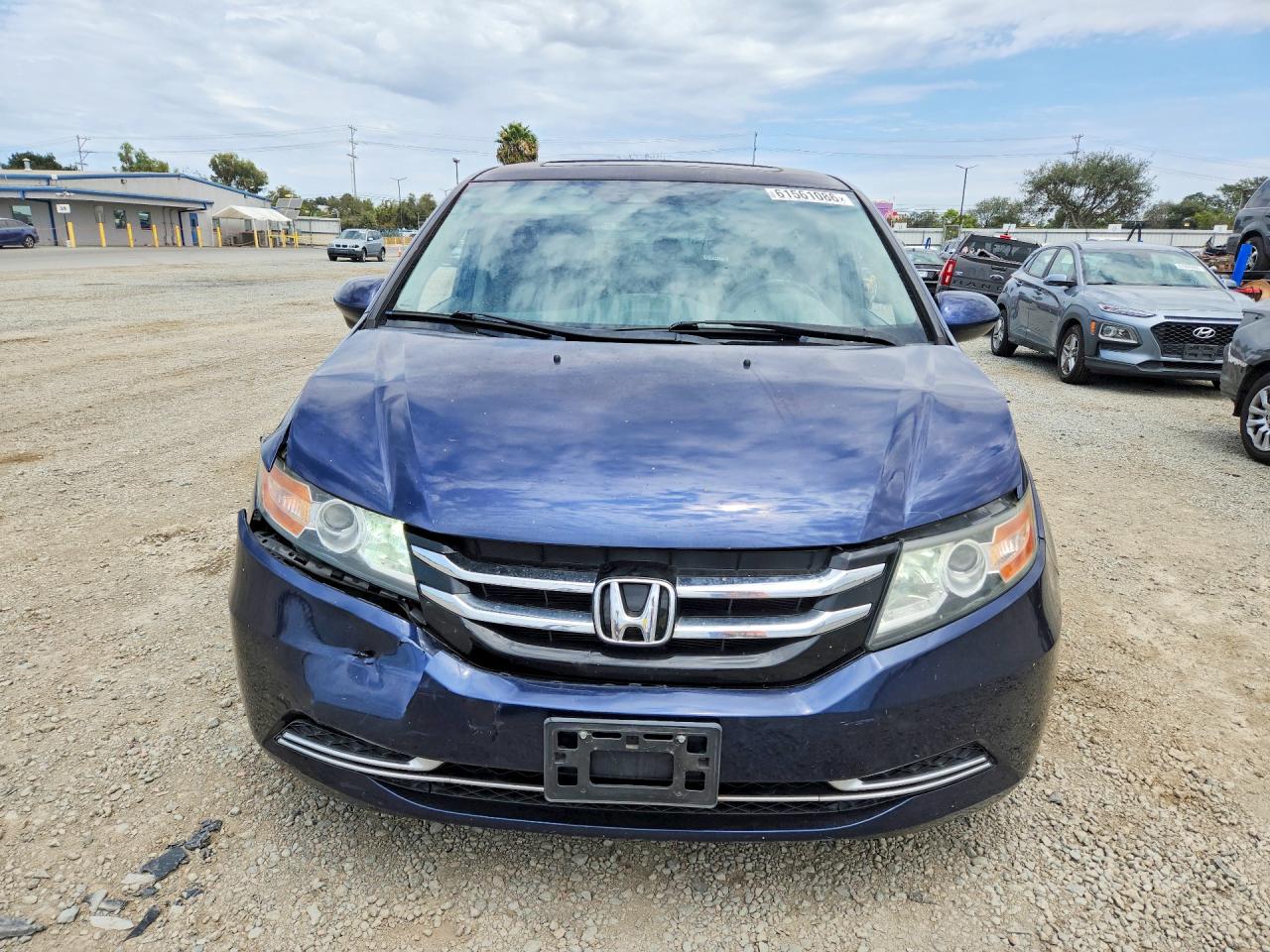 2015 Honda Odyssey Exl Blue vin: 5FNRL5H68FB040826
