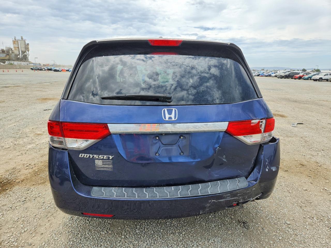 2015 Honda Odyssey Exl Blue vin: 5FNRL5H68FB040826