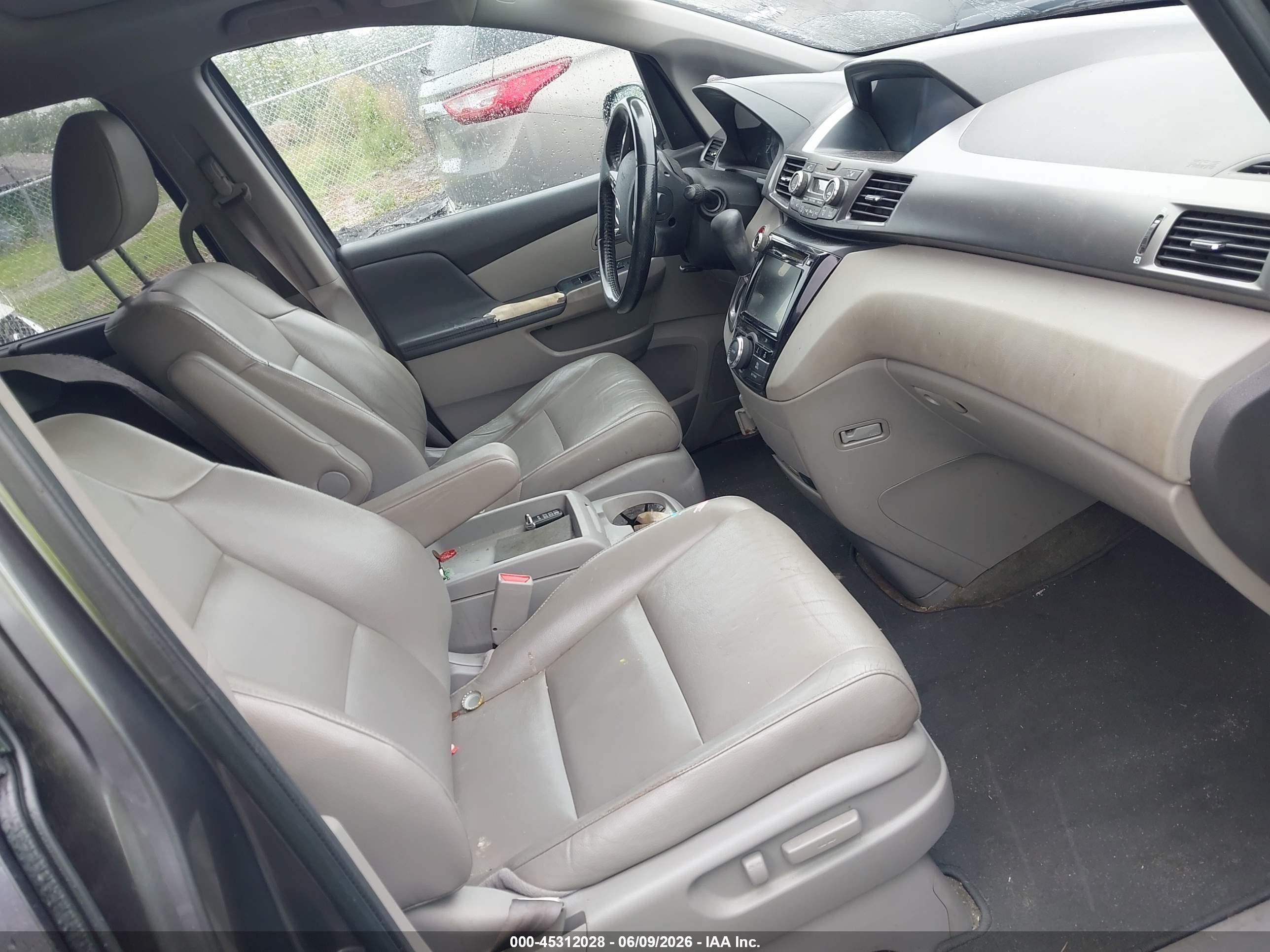 2015 Honda Odyssey Ex-l Blue vin: 5FNRL5H68FB070232
